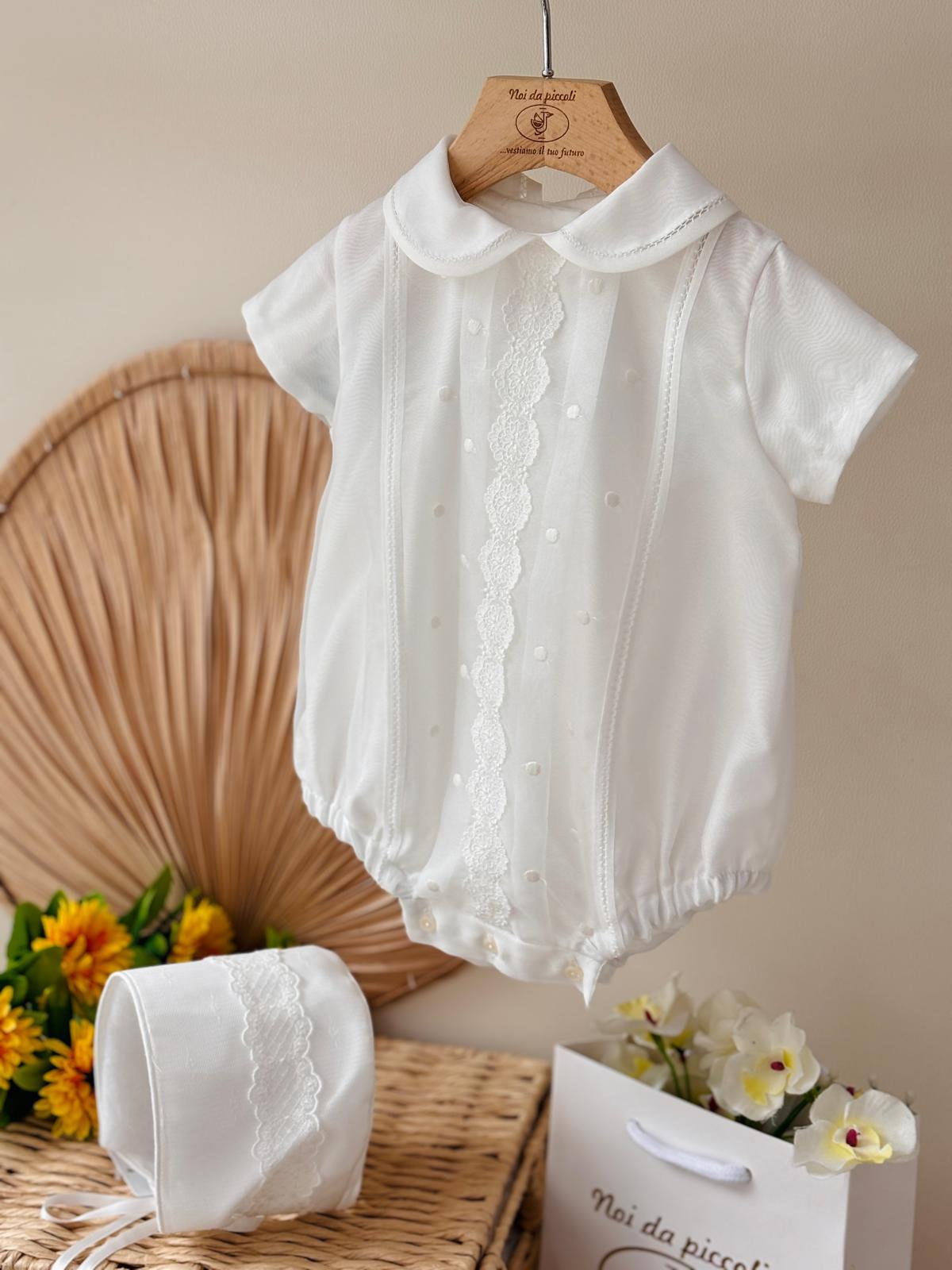 PAGLIACCETTO CERIMONIALE WES Bianco - Noi da piccoli