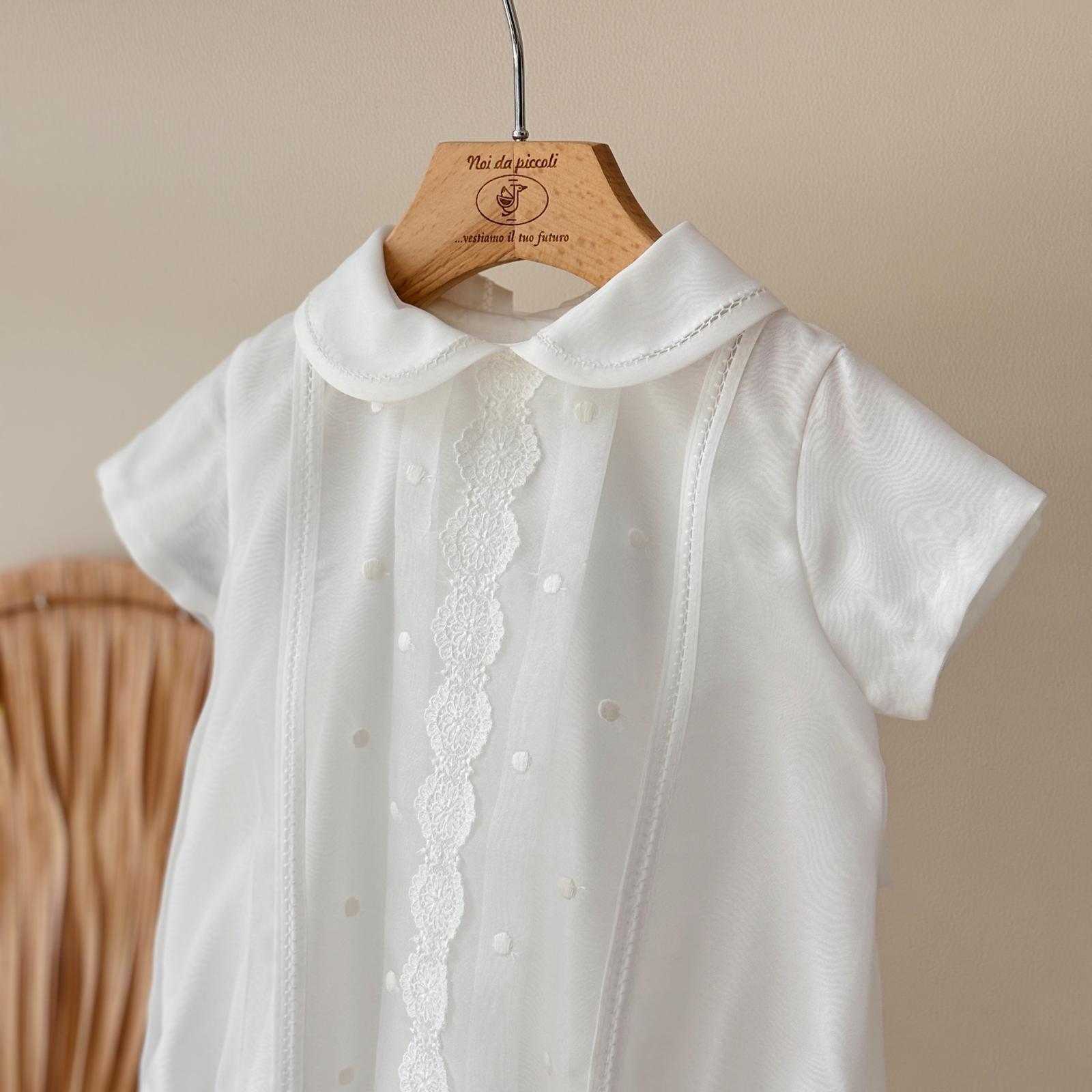 PAGLIACCETTO CERIMONIALE WES Bianco - Noi da piccoli