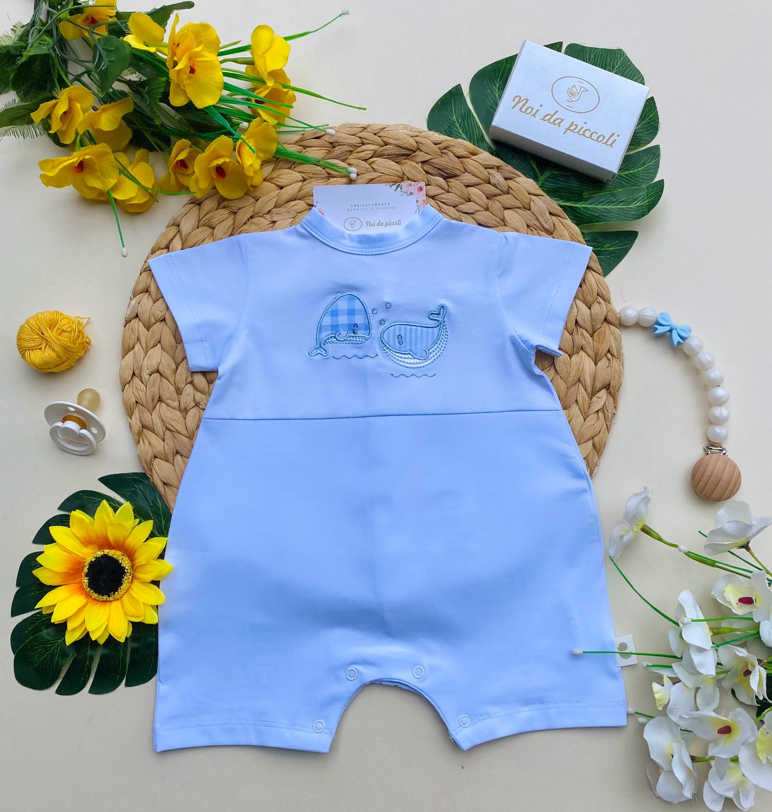 PAGLIACCETTO CIELO CON DELFINI - Noi da piccoli