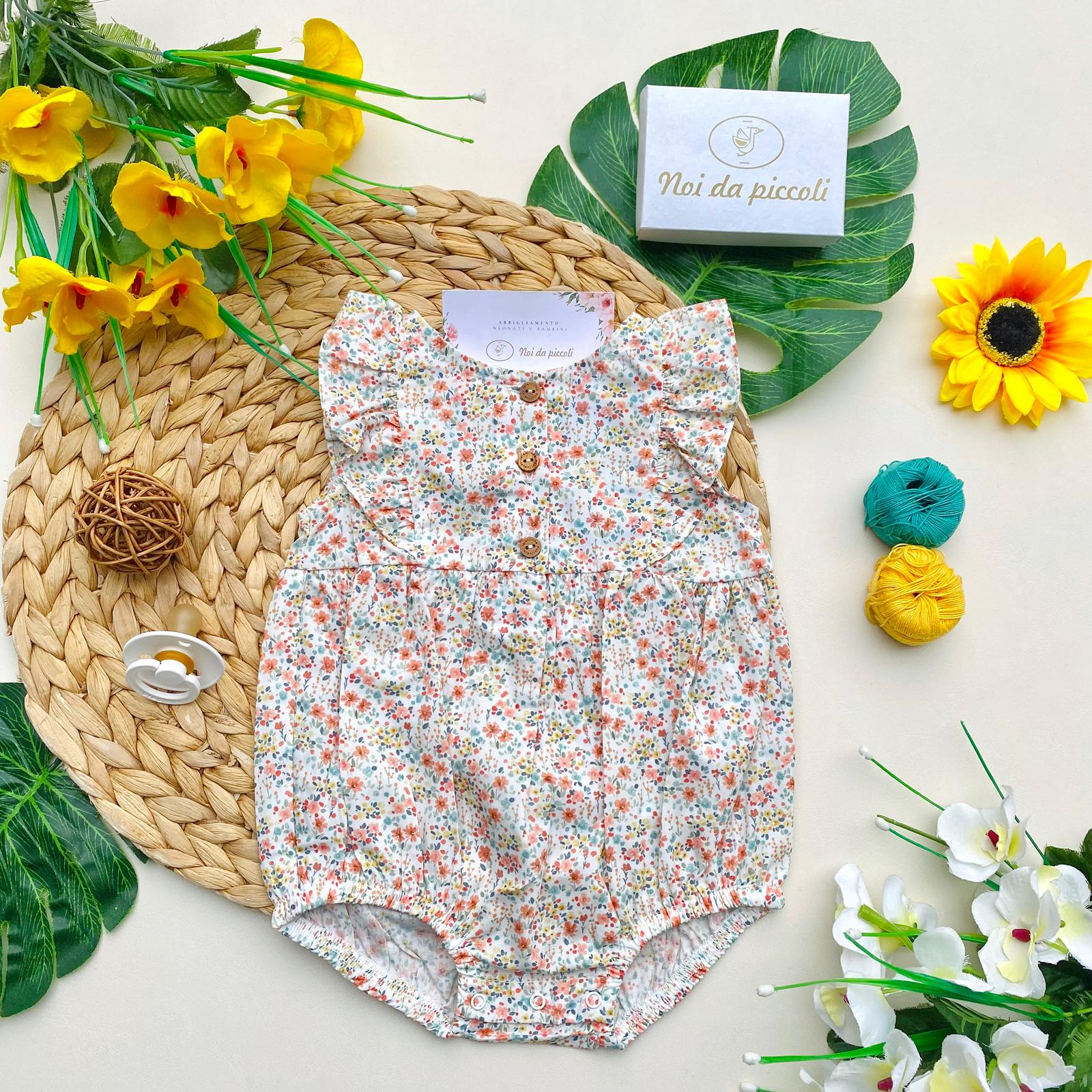 PAGLIACCETTO CORALLO IN STILE FLOREALE - Noi da piccoli