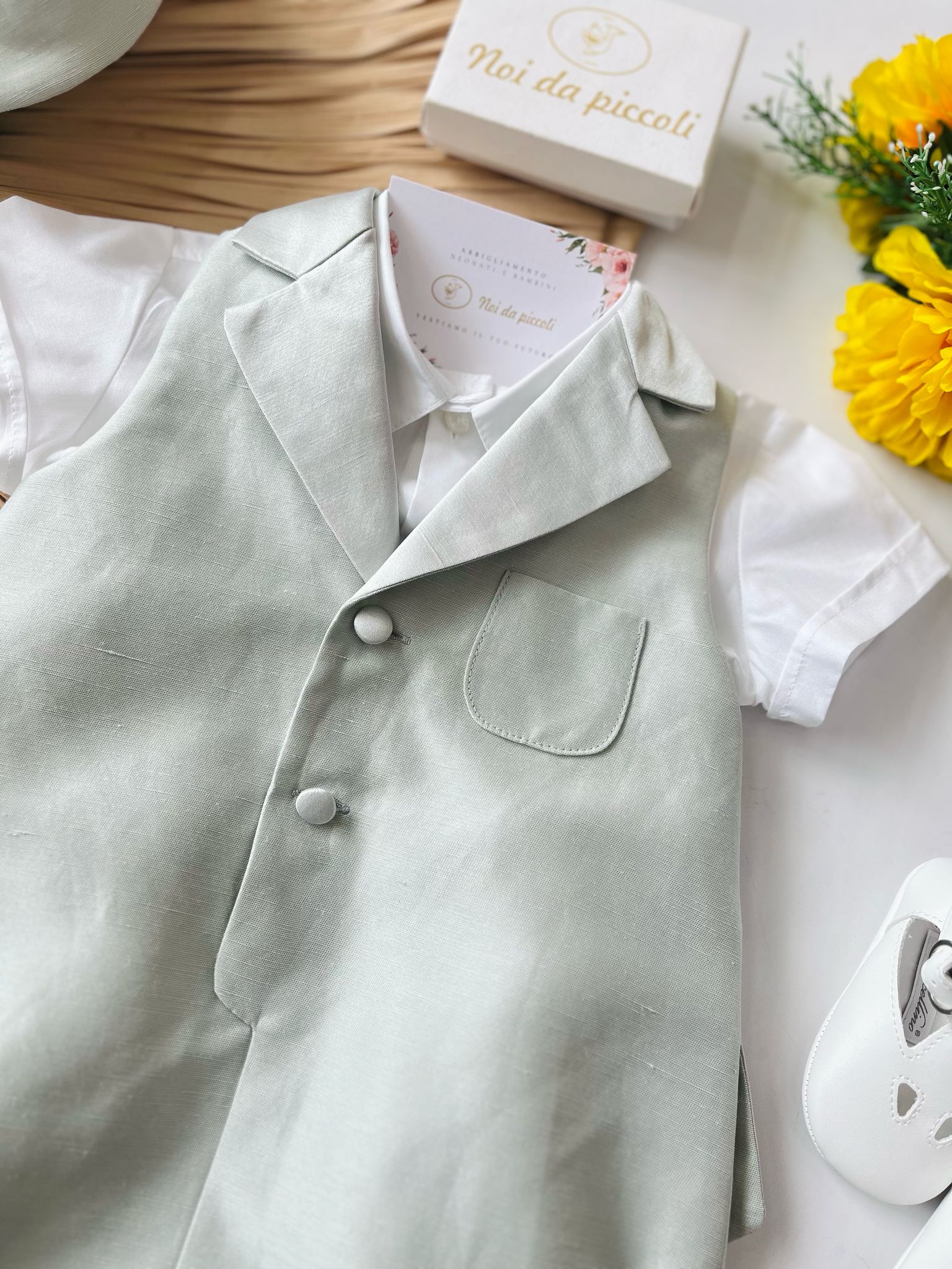 PAGLIACCETTO ELEGANTE VERDE CHIARISSIMO - Noi da piccoli