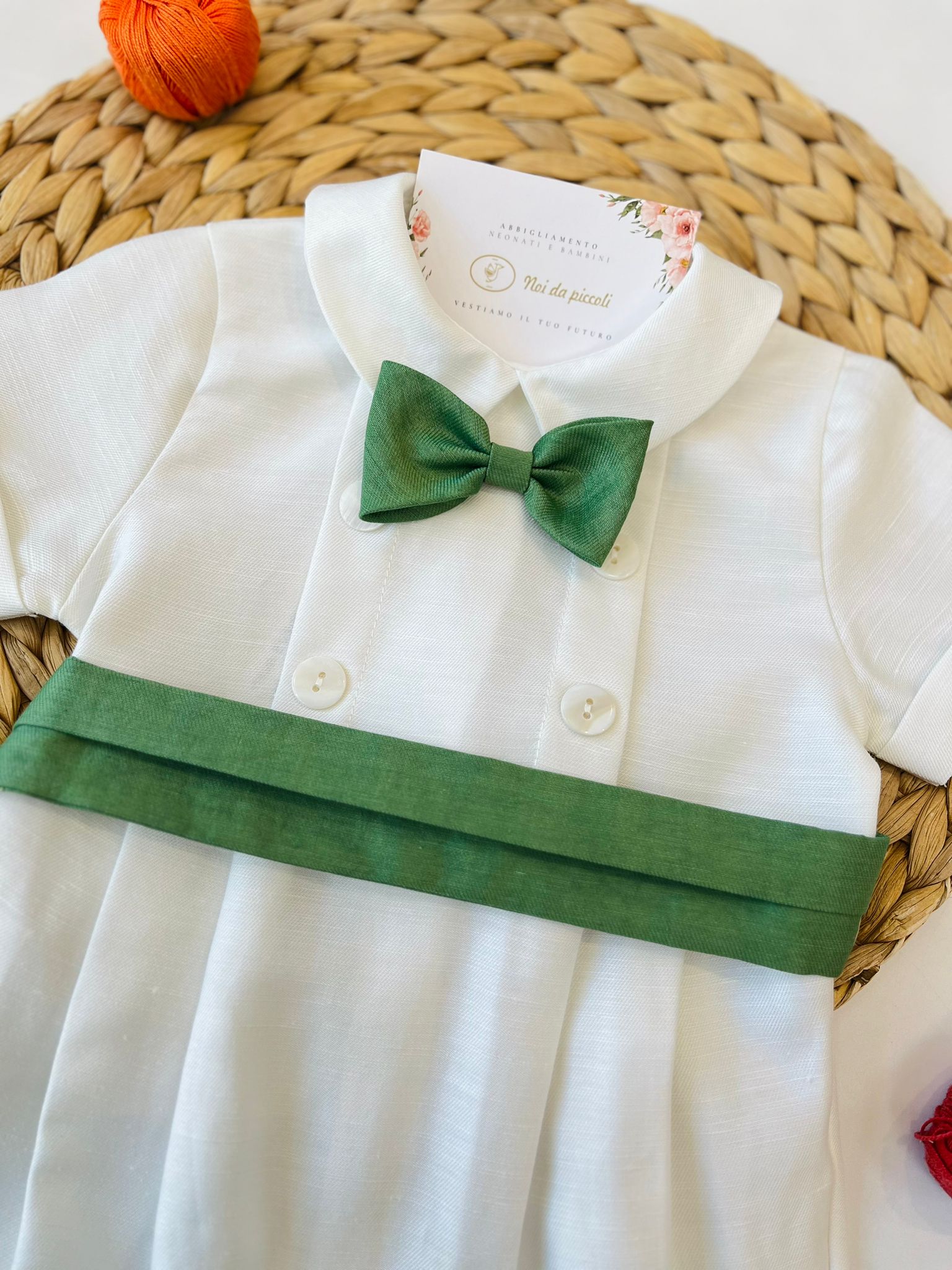 PAGLIACCETTO EVENTO 100 % COTONE VANIGLIA VERDE - Noi da piccoli