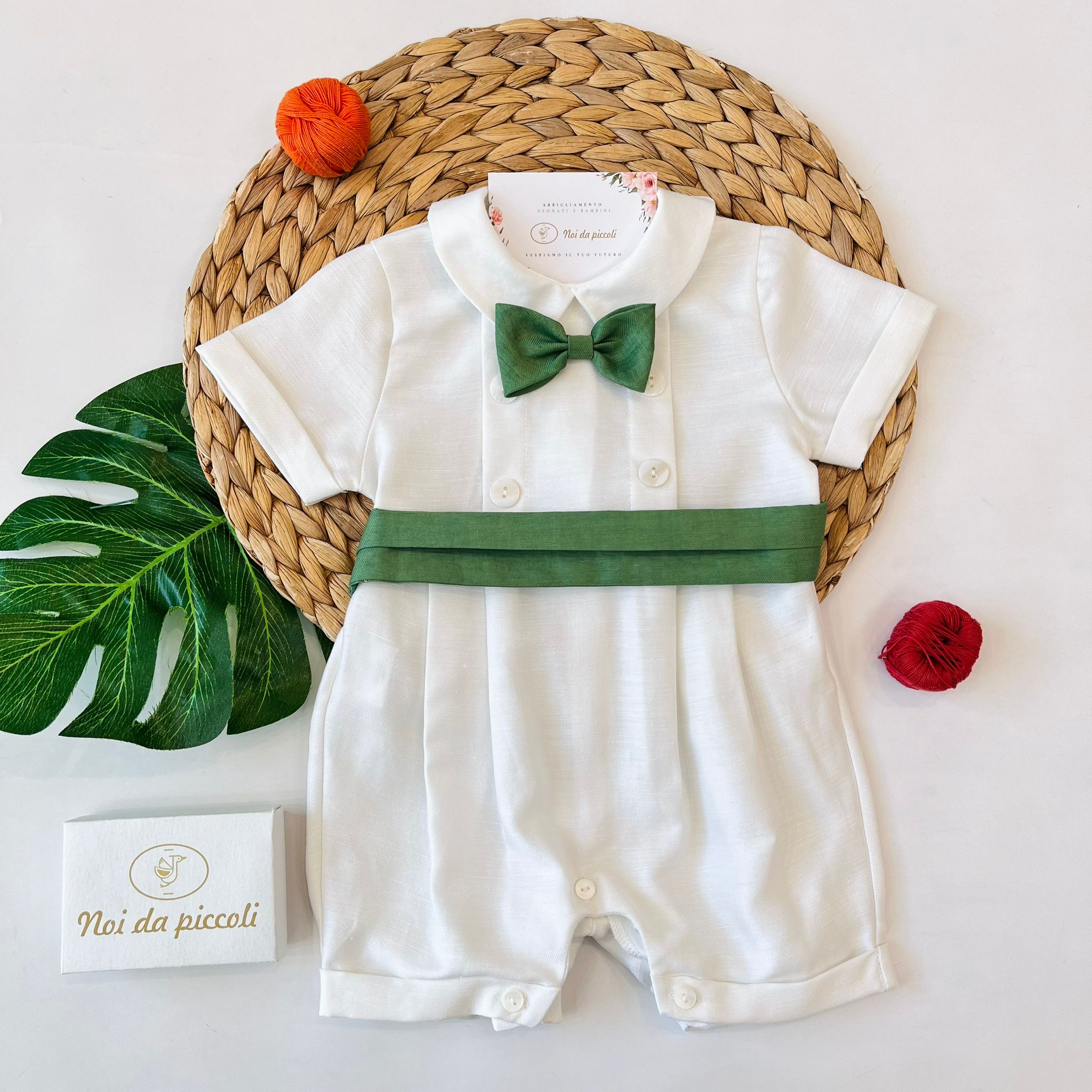 PAGLIACCETTO EVENTO 100 % COTONE VANIGLIA VERDE - Noi da piccoli