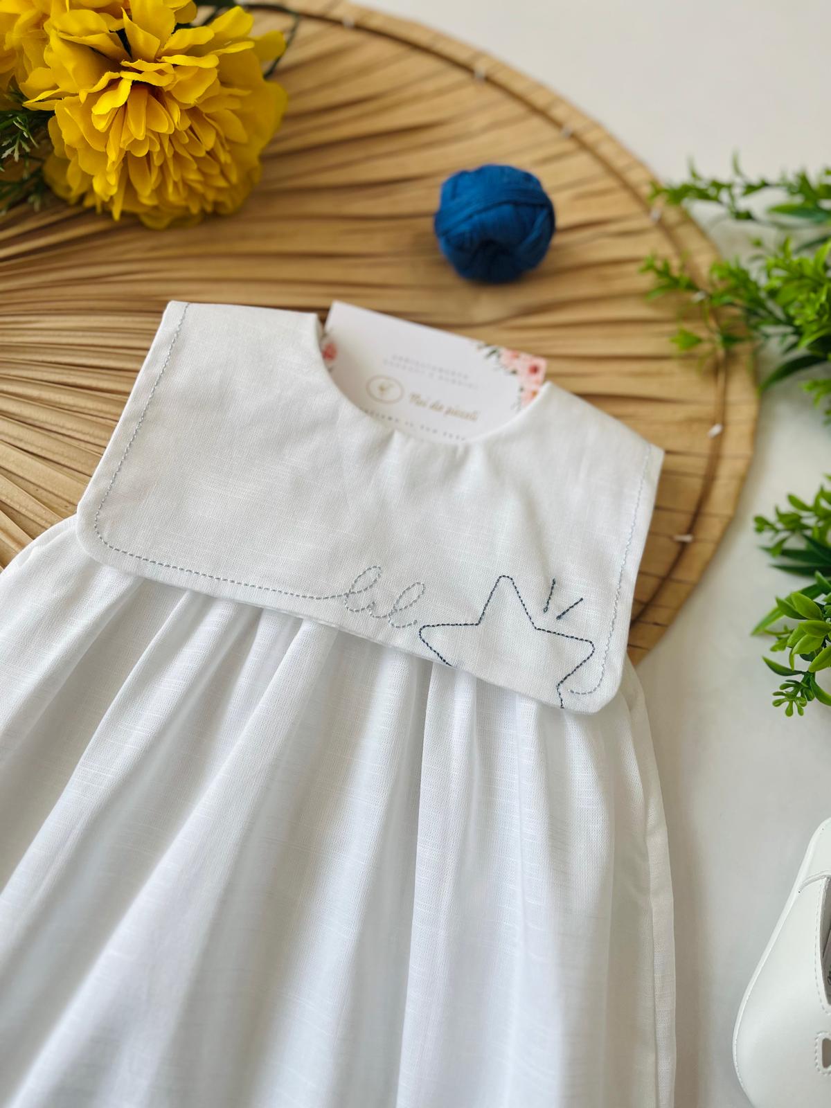 PAGLIACCETTO IN 100% COTONE RIFINITURE CIELO - Noi da piccoli