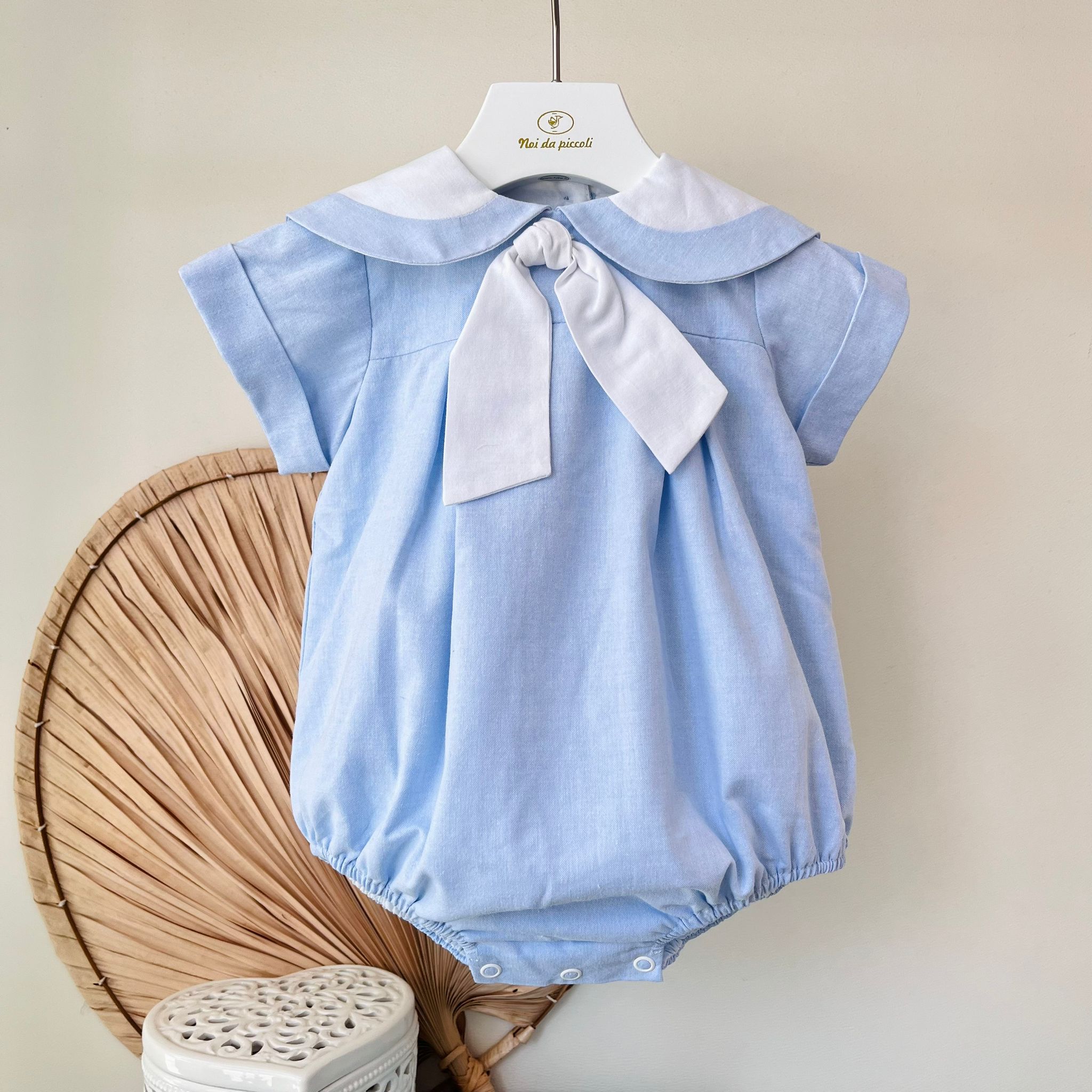 PAGLIACCETTO IN COTONE CIELO - Noi da piccoli