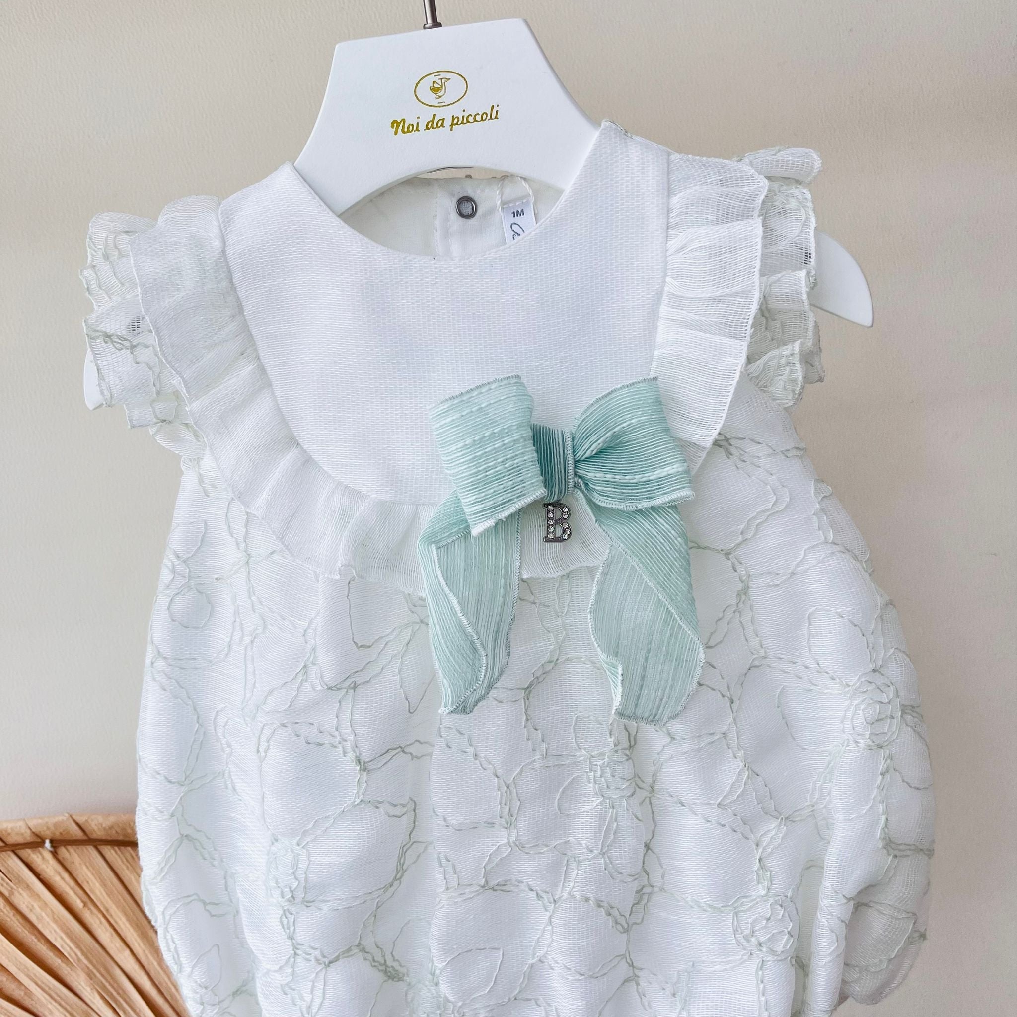 PAGLIACCETTO IN COTONE VERDE - Noi da piccoli
