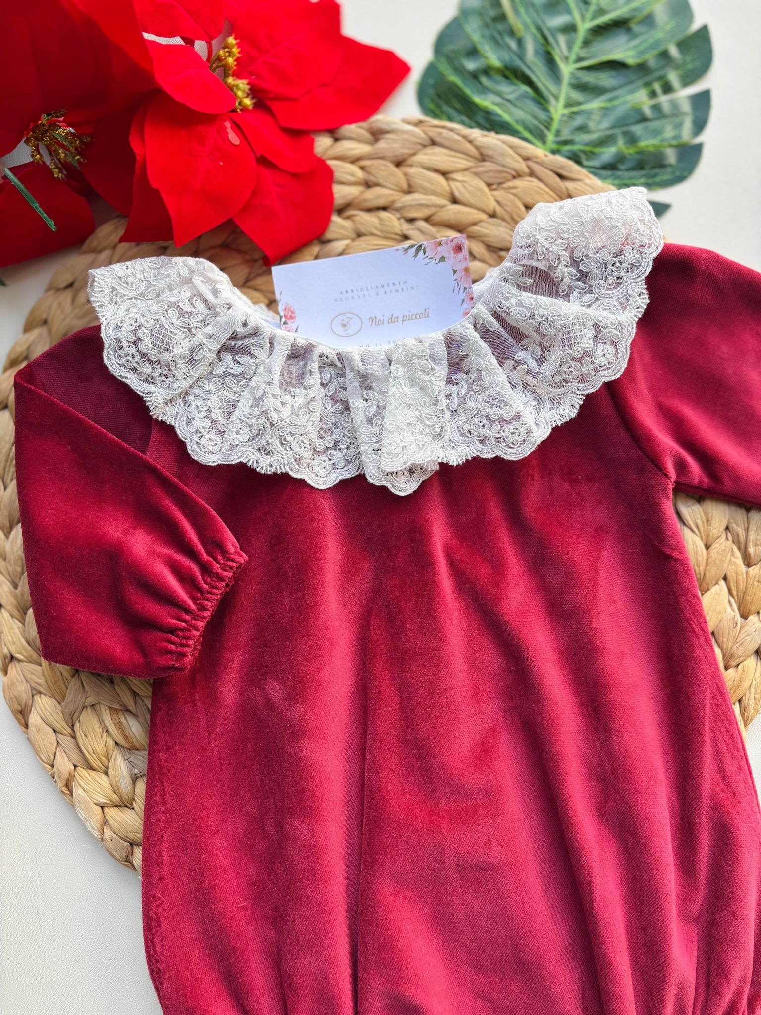 PAGLIACCETTO IN VELLUTO rojo - Noi da piccoli