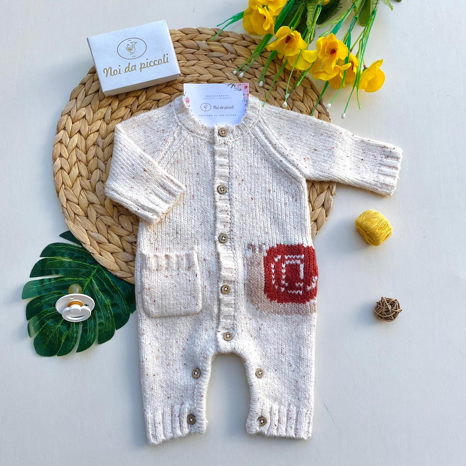 PAGLIACCETTO LUMACA IN FILATO CALDO UNISEX CERAMICA - Noi da piccoli