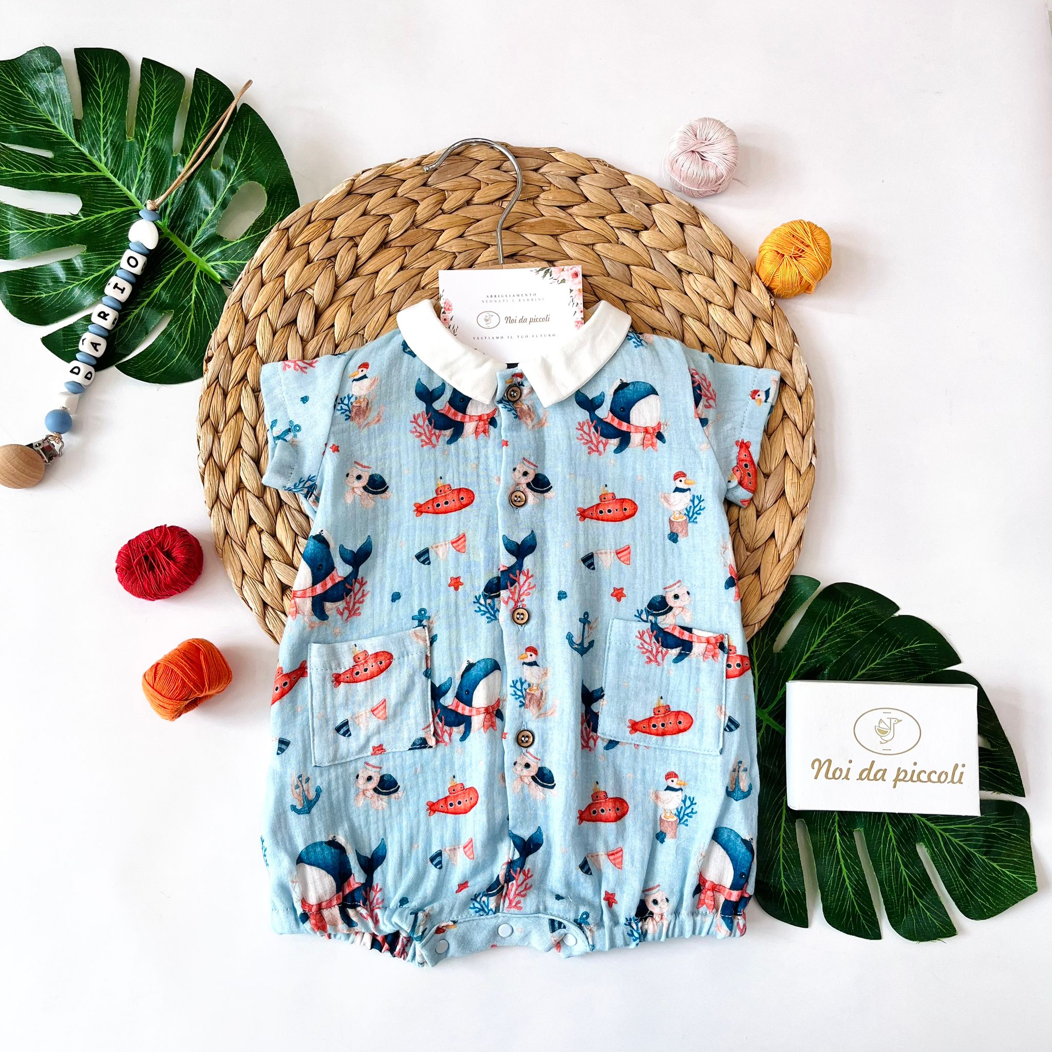 PAGLIACCETTO MUSSOLA CIELO BALENA - Noi da piccoli