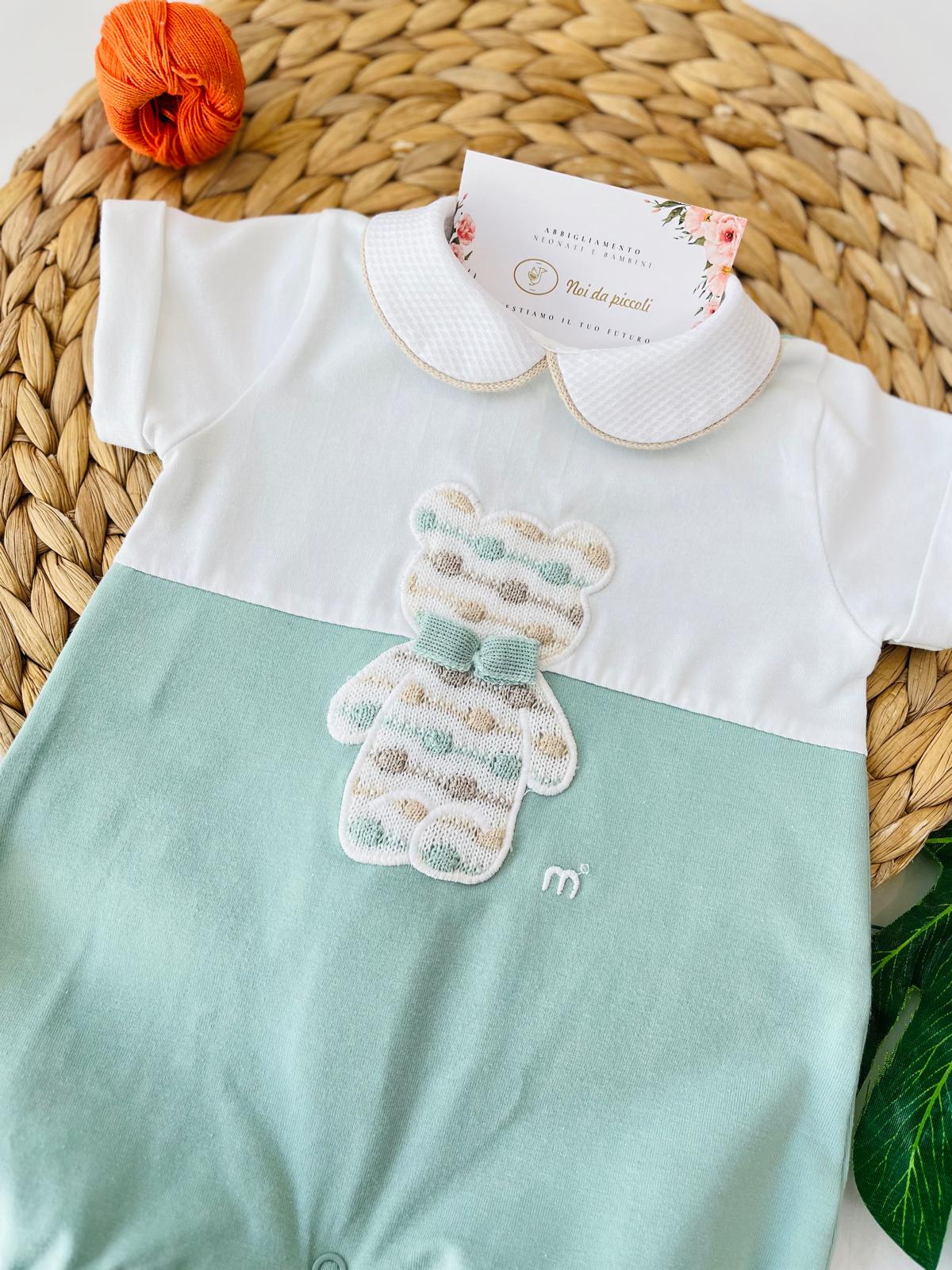 PAGLIACCETTO ORSETTO COTONE YELSY SALVIA MULTICOLOR - Noi da piccoli