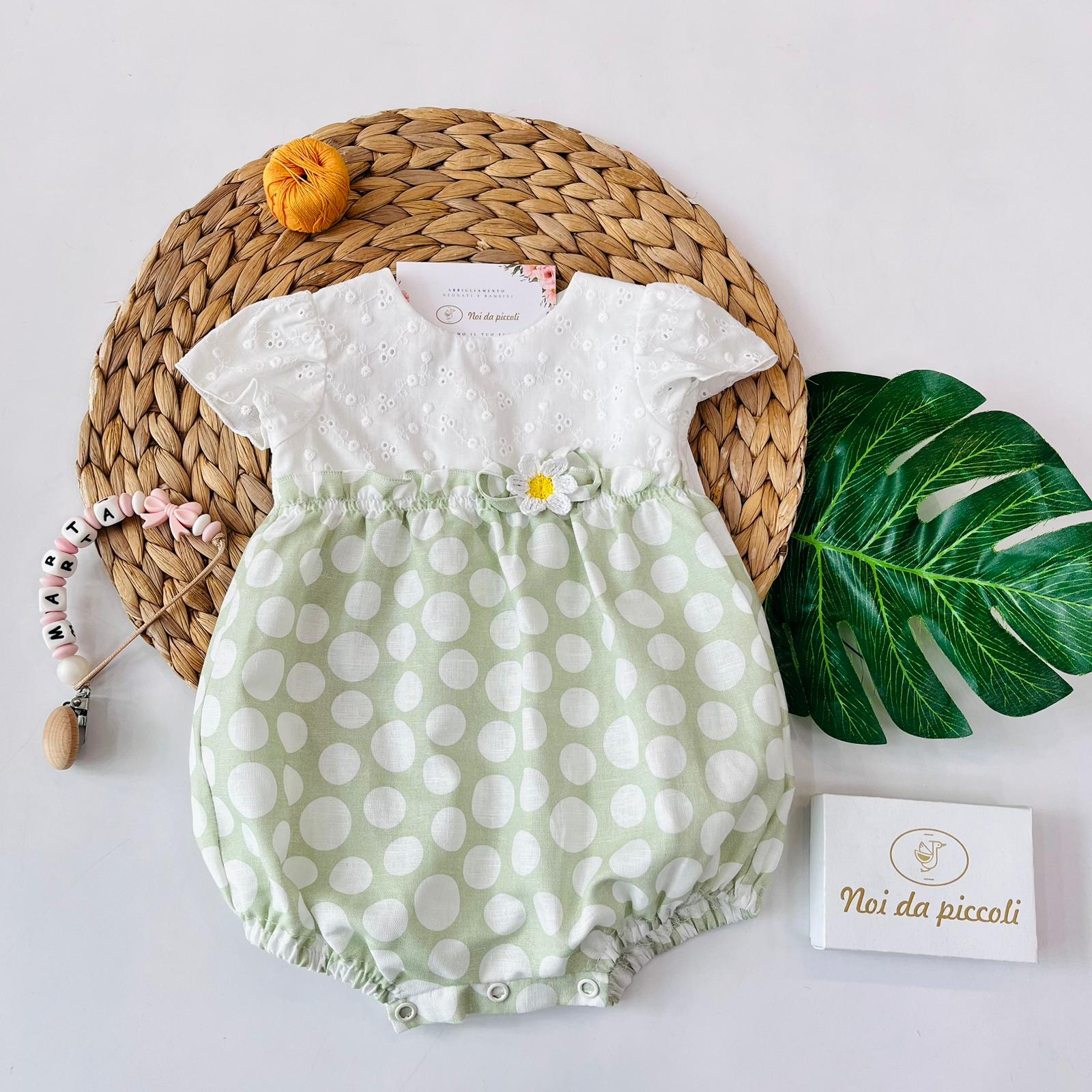 PAGLIACCETTO QUADRI 100 % COTONE VERDE - Noi da piccoli