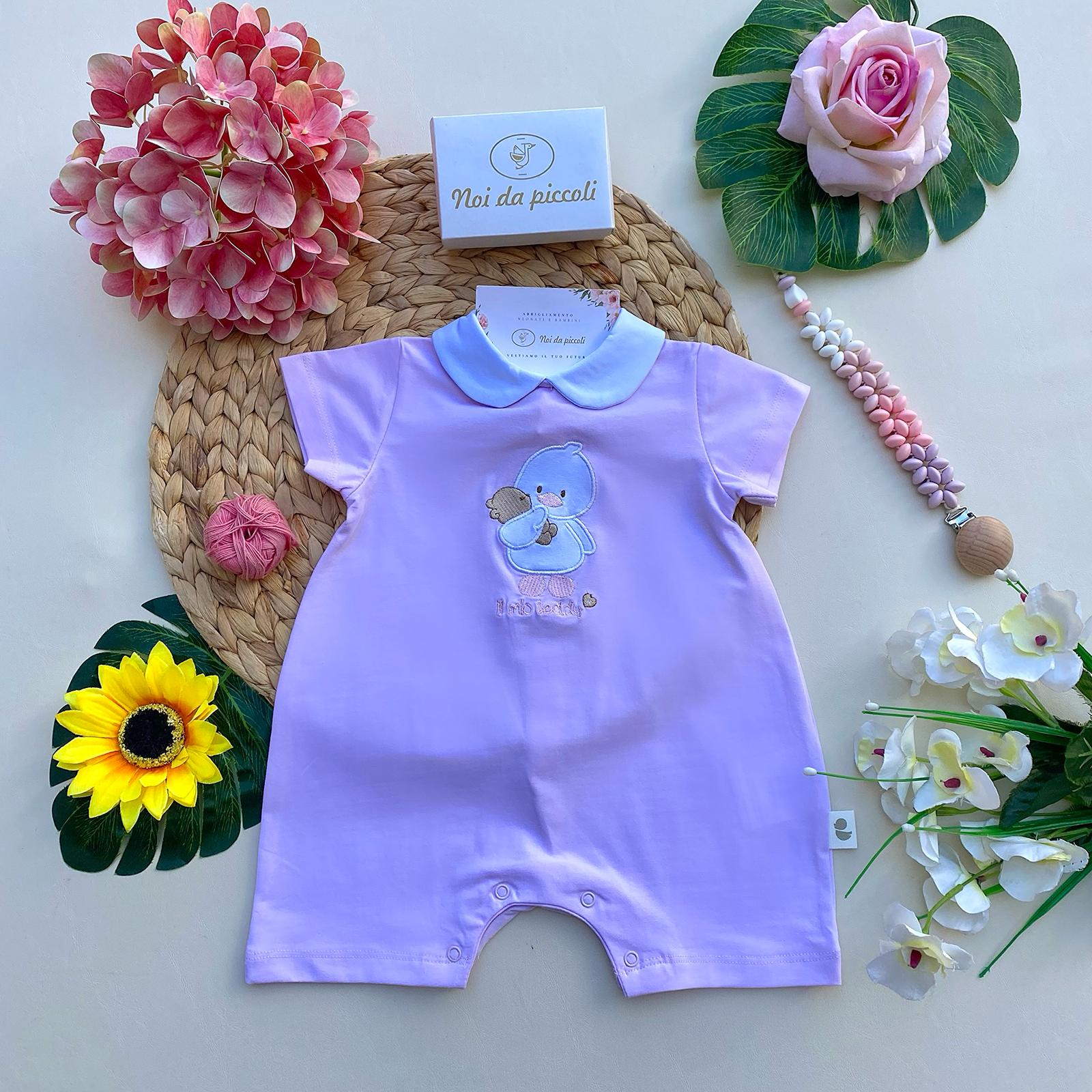 PAGLIACCETTO ROSA CON OCHETTA BIANCA - Noi da piccoli