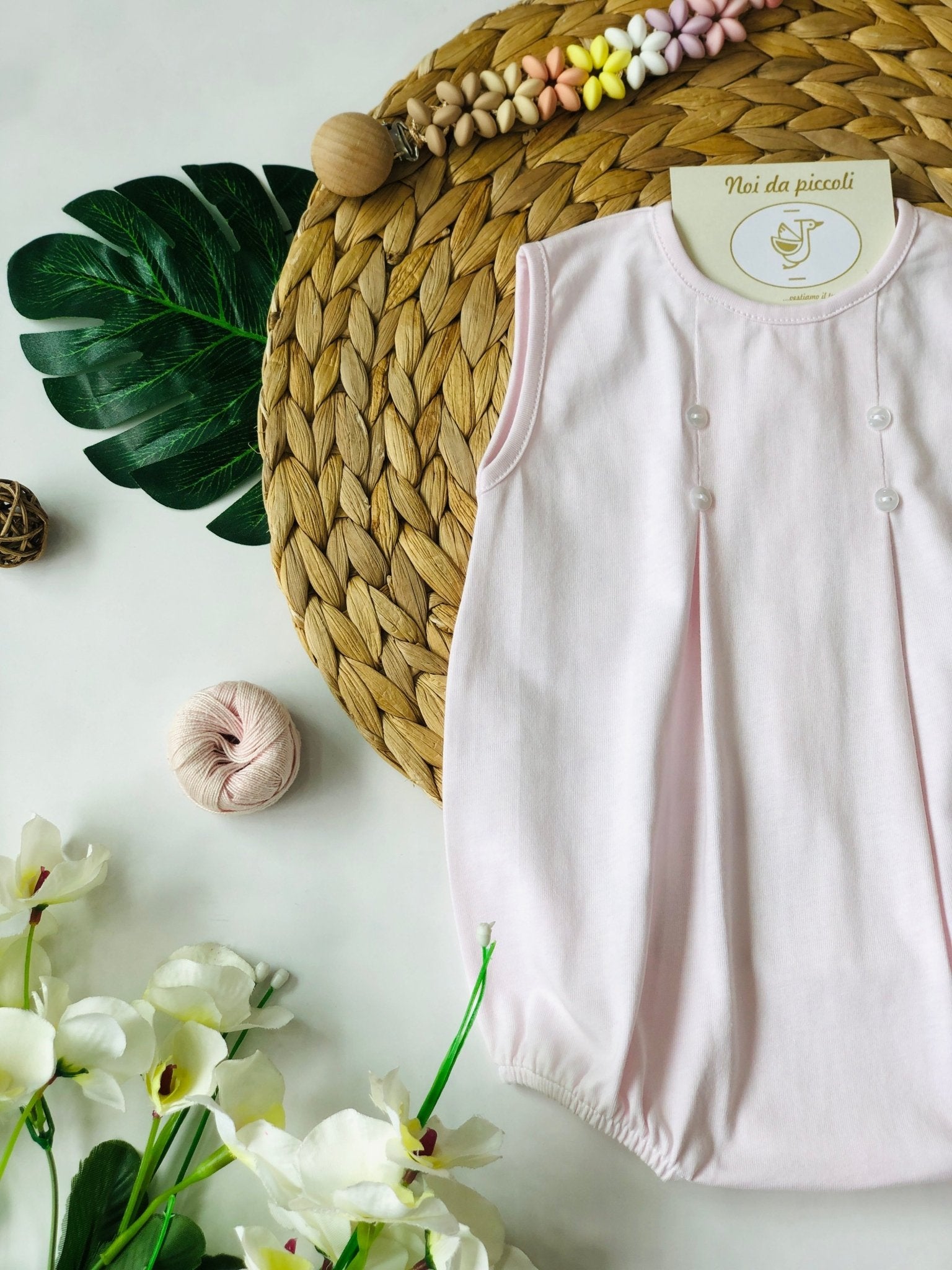 PAGLIACCETTO ROSA FOUR BUTTON - Noi da piccoli