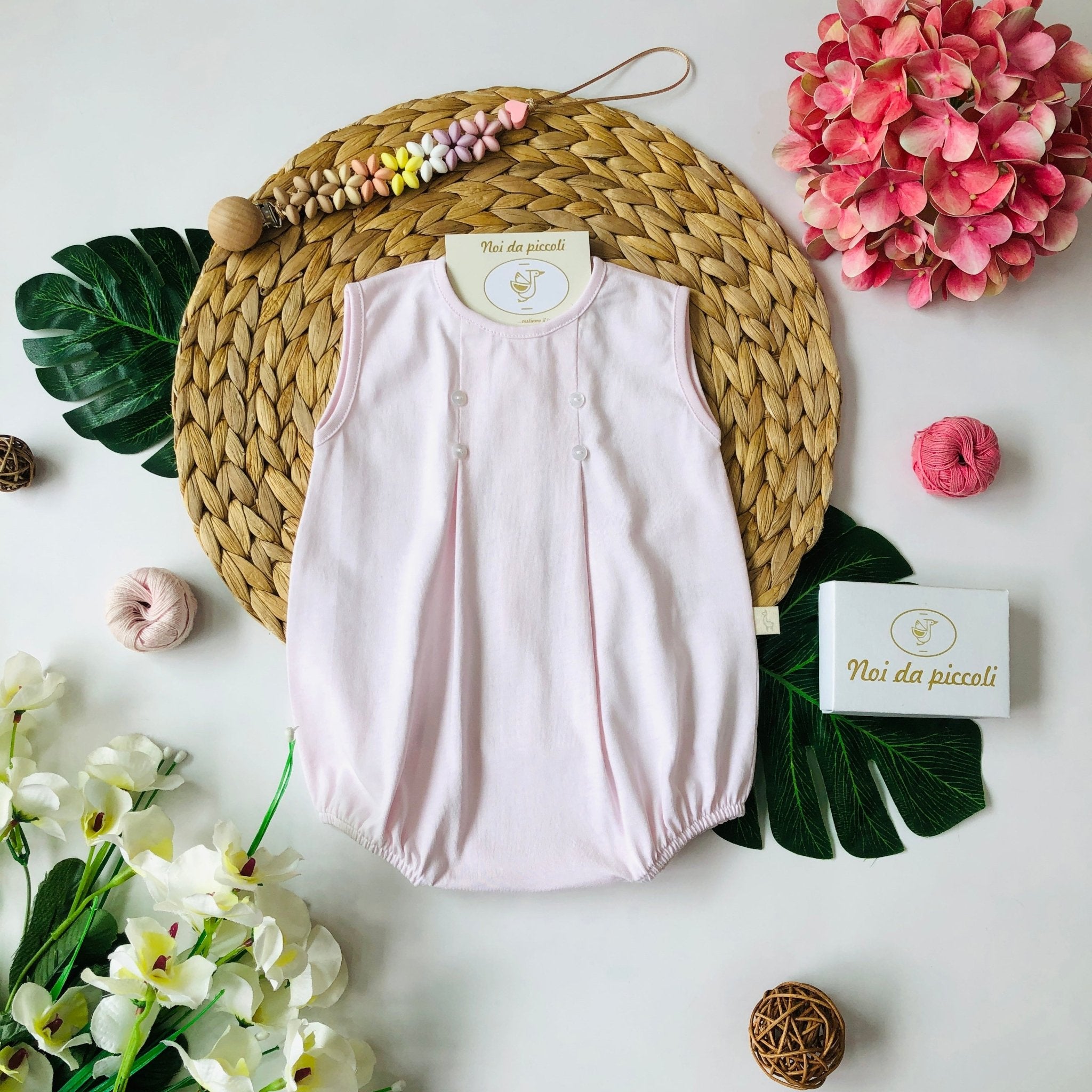 PAGLIACCETTO ROSA FOUR BUTTON - Noi da piccoli