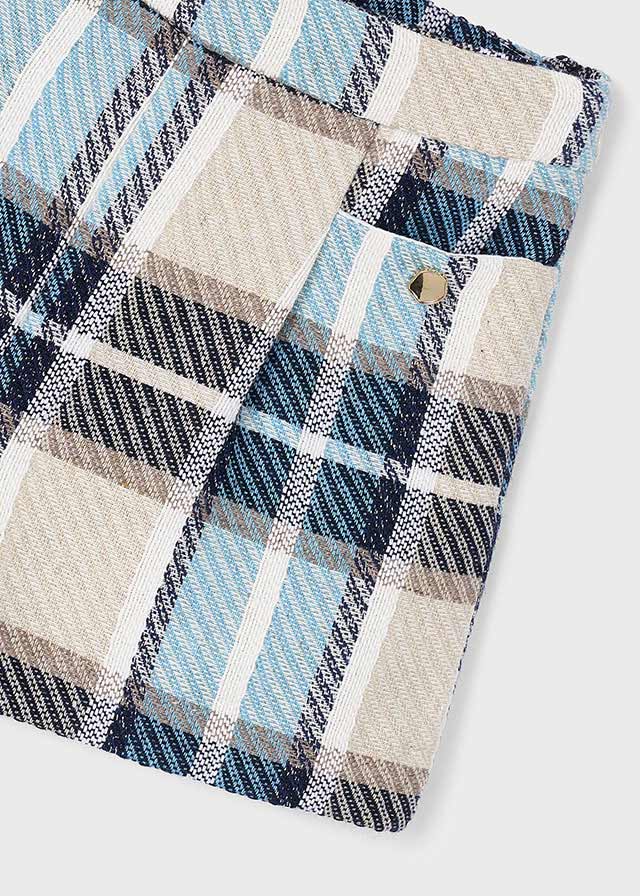 PANTALONCINO A QUADRONI MARINO - Noi da piccoli