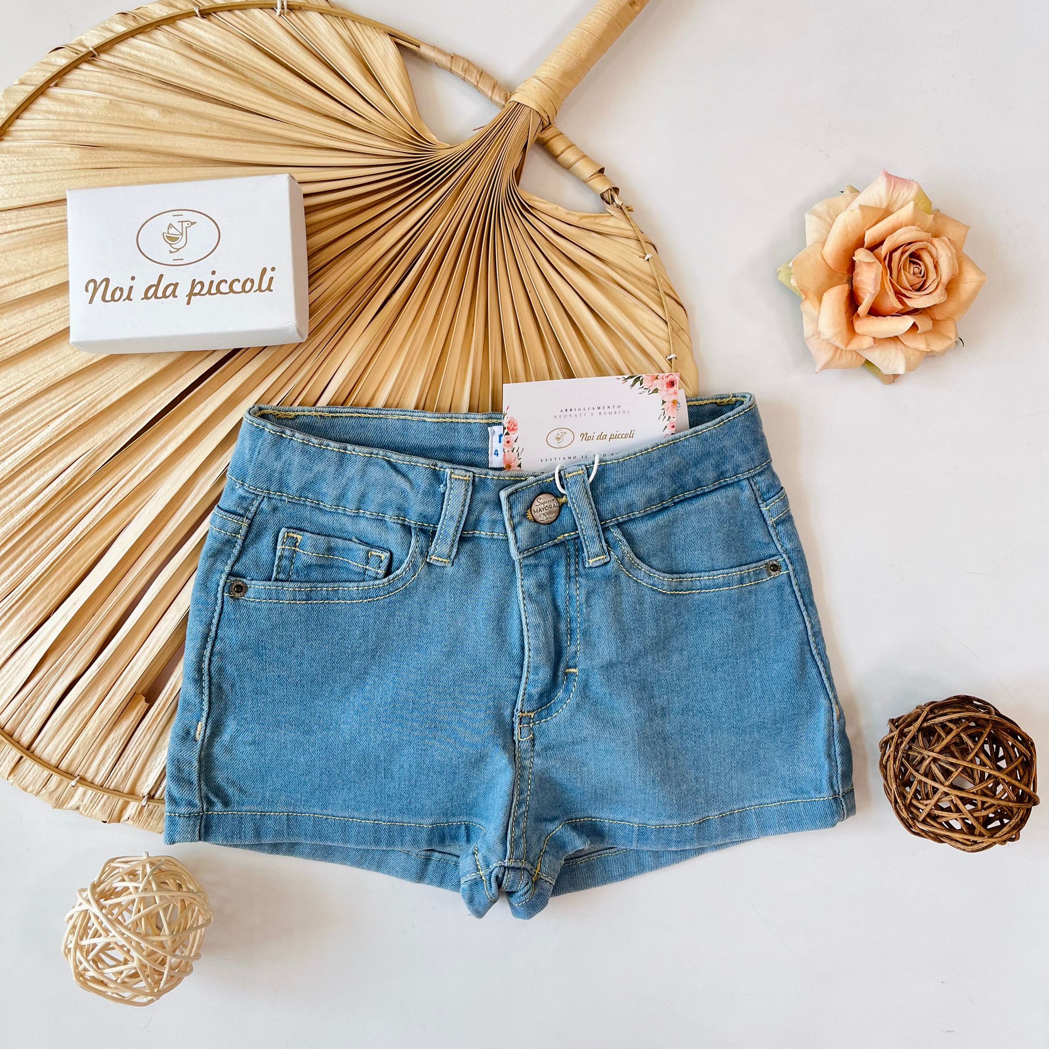 PANTALONCINO DI JEANS BLU - Noi da piccoli