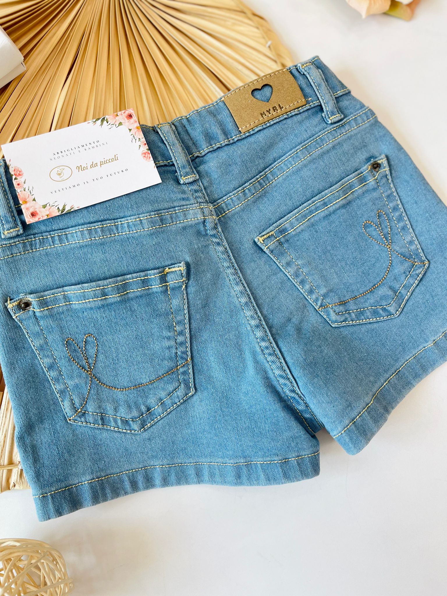PANTALONCINO DI JEANS BLU - Noi da piccoli