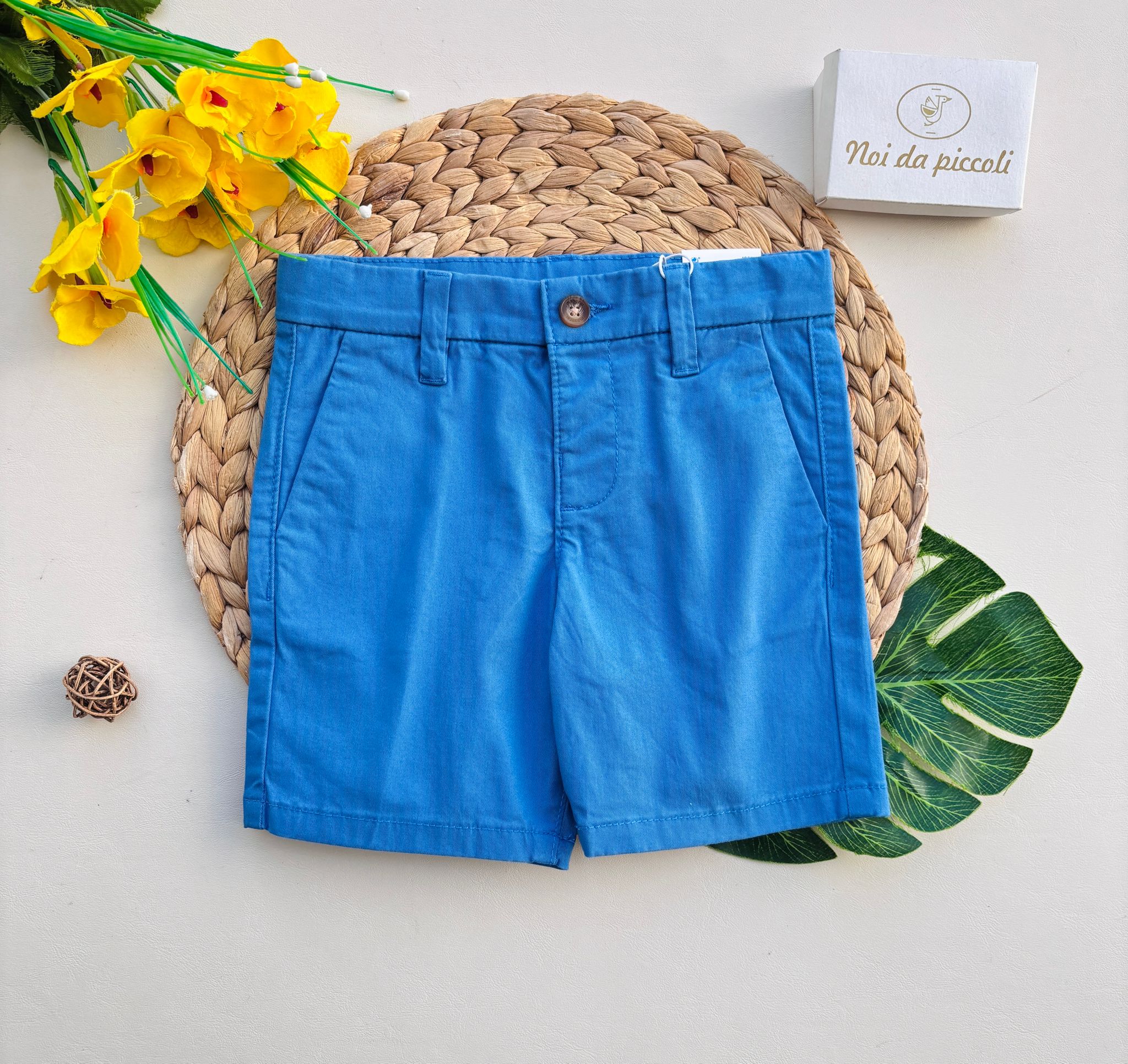 PANTALONCINO IN COTONE AZUL - Noi da piccoli
