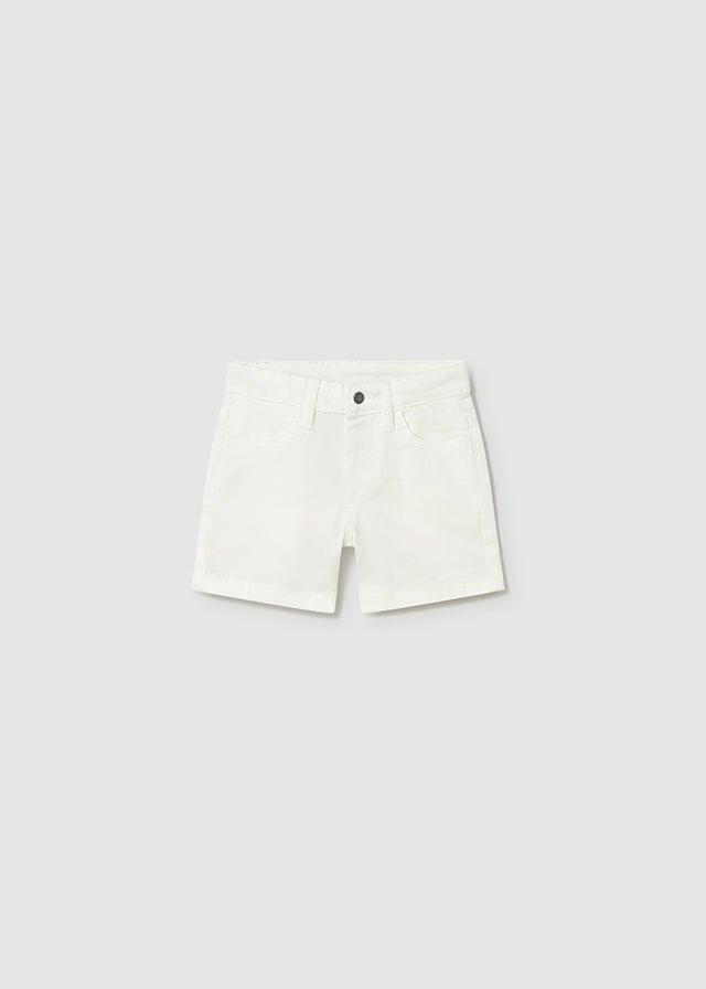 PANTALONCINO IN COTONE BLANCO - Noi da piccoli