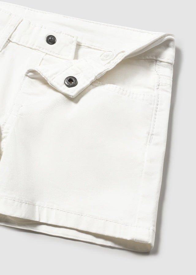 PANTALONCINO IN COTONE BLANCO - Noi da piccoli