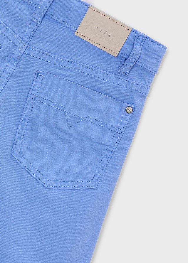 PANTALONCINO IN COTONE CIELO - Noi da piccoli