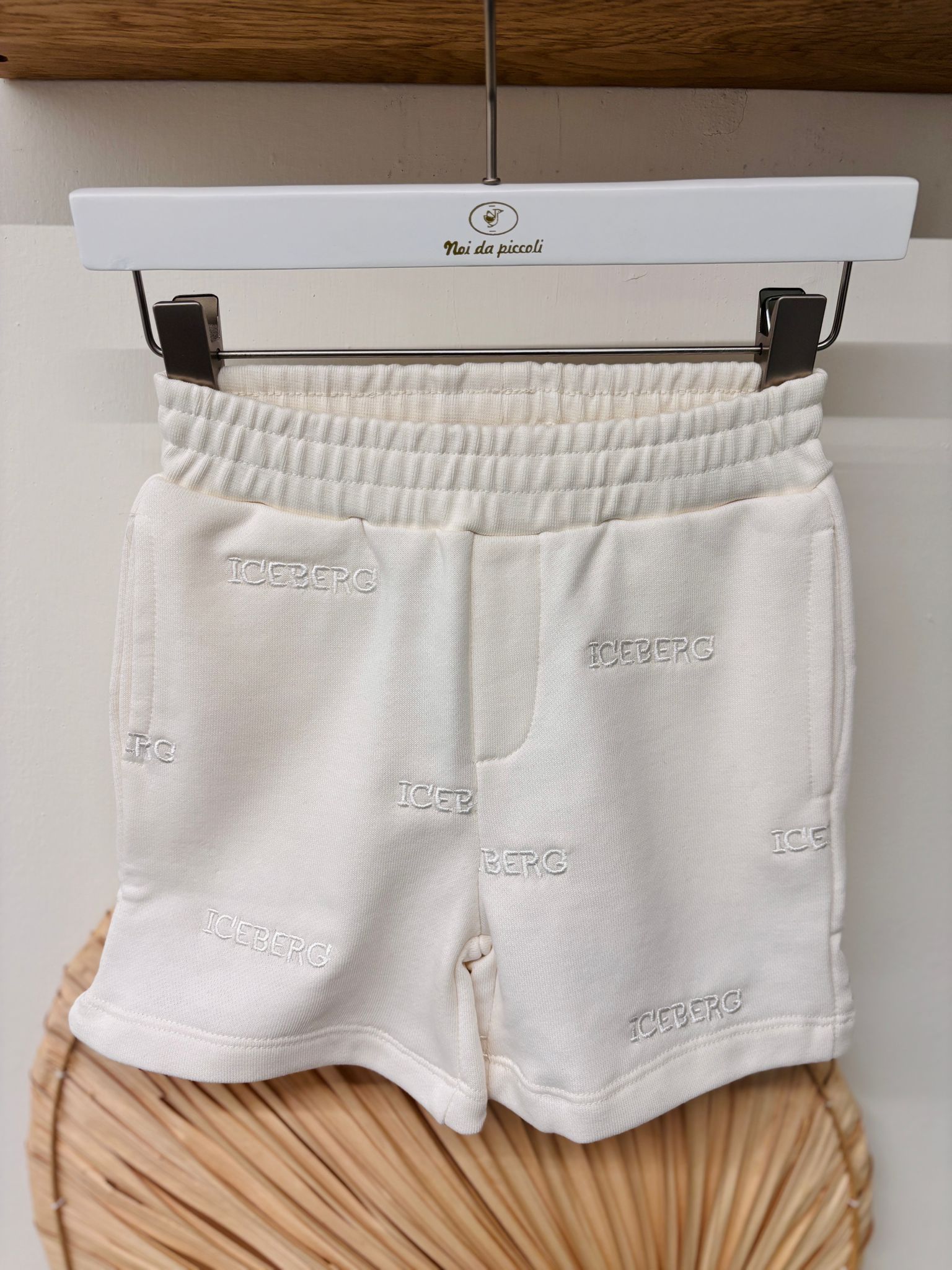 PANTALONCINO IN COTONE PANNA - Noi da piccoli