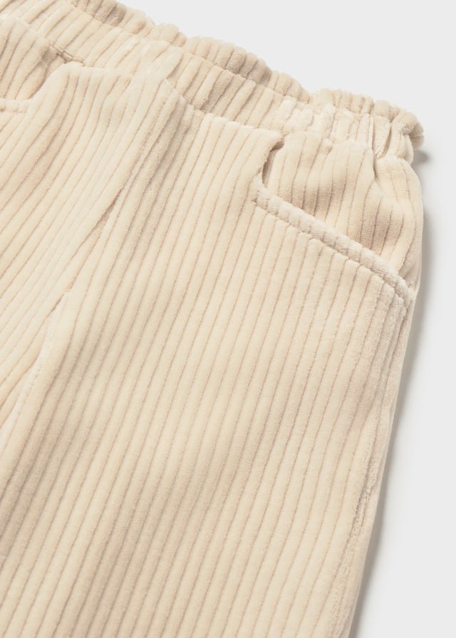 PANTALONE BEIGE IN VELLUTO A COSTINE - Noi da piccoli