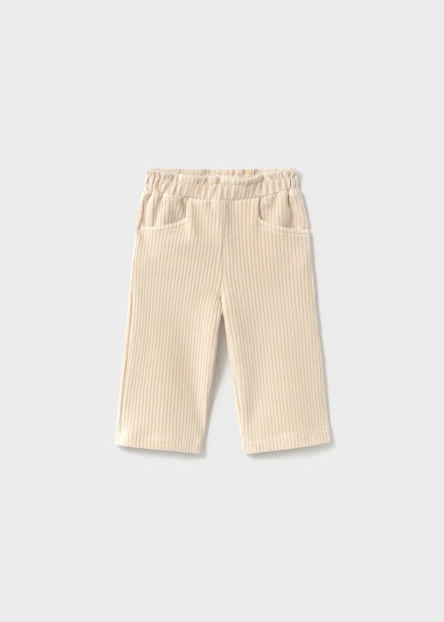 PANTALONE BEIGE IN VELLUTO A COSTINE - Noi da piccoli
