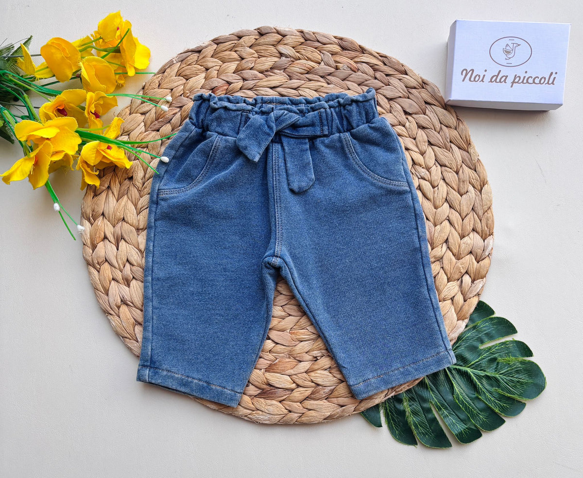 PANTALONE IN CALDO COTONE JEANS - Noi da piccoli