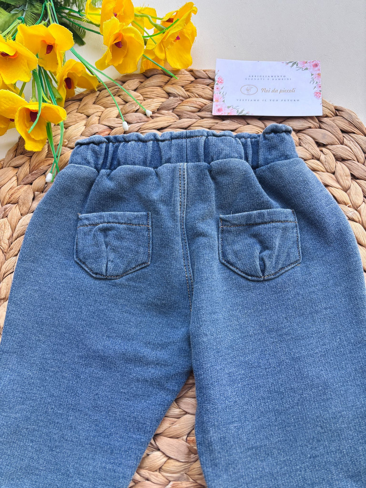 PANTALONE IN CALDO COTONE JEANS - Noi da piccoli