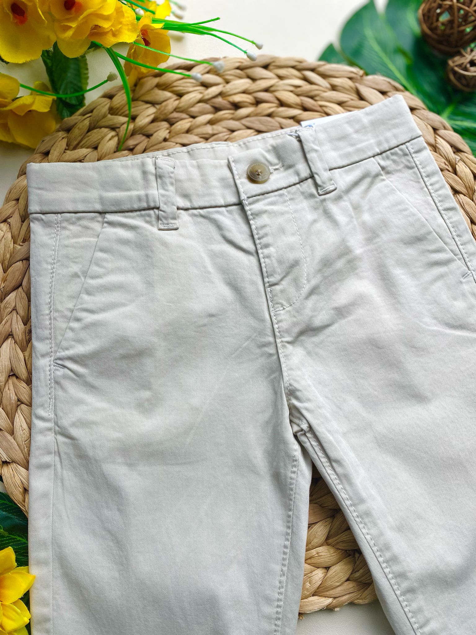 PANTALONE IN COLORAZIONE BEIGE - Noi da piccoli