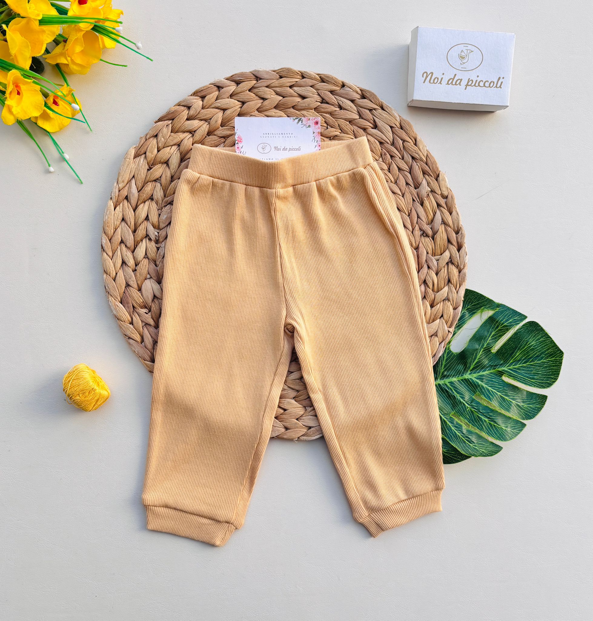 PANTALONE IN COTONE A COSTINE SUNNY - Noi da piccoli