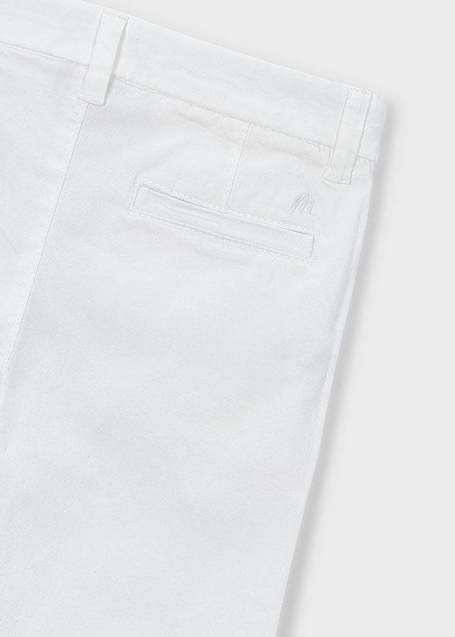 PANTALONE IN COTONE BIANCO - Noi da piccoli