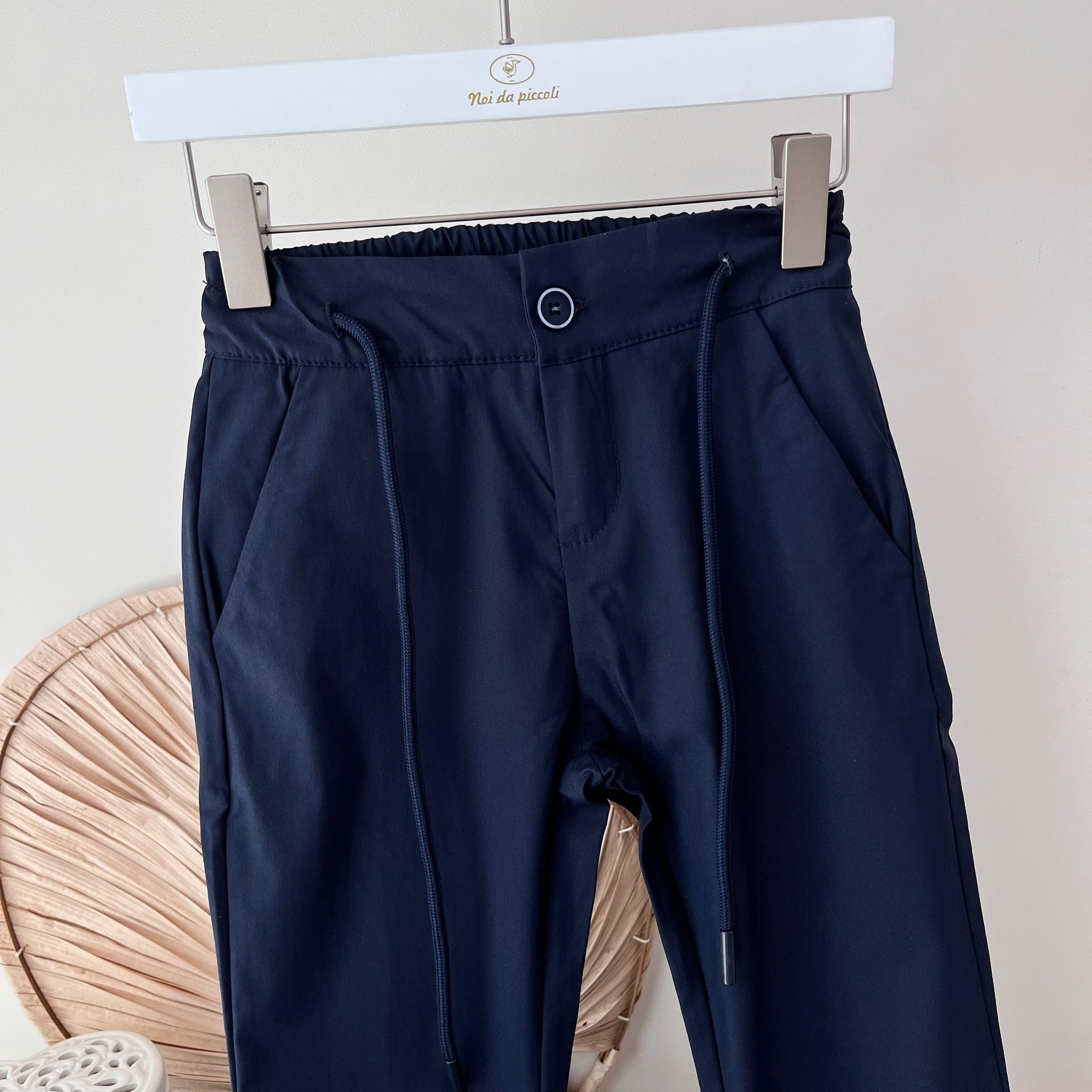 PANTALONE IN COTONE BLU - Noi da piccoli