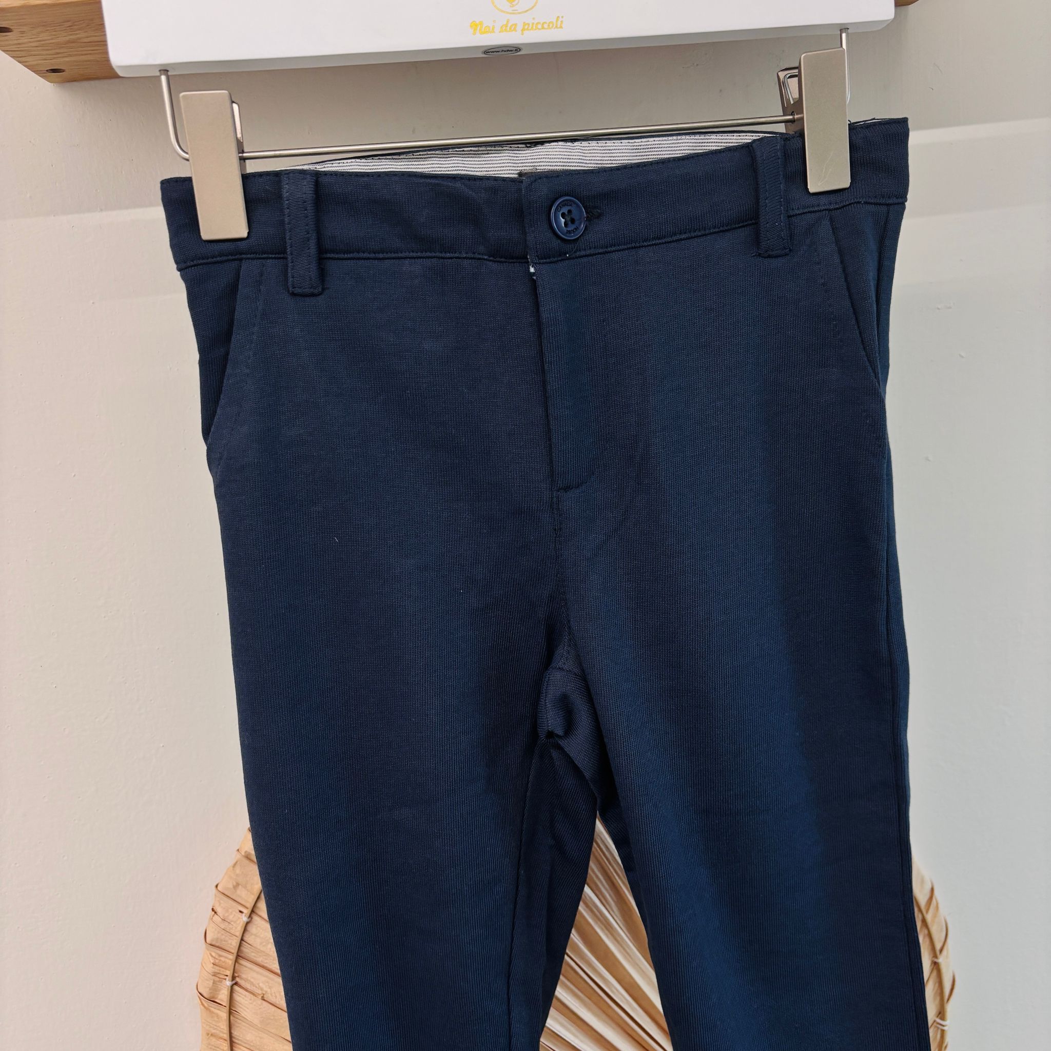 PANTALONE IN COTONE BLU - Noi da piccoli
