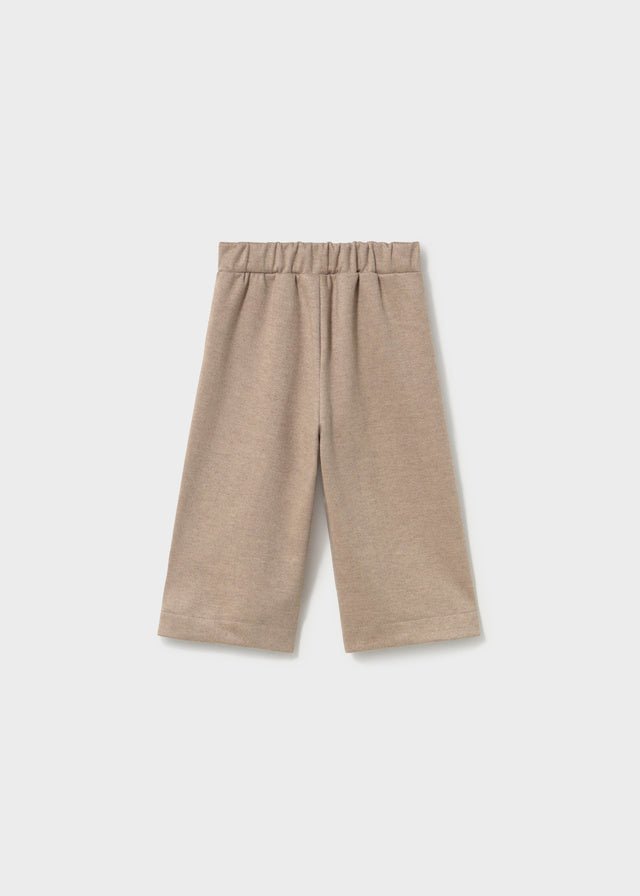 PANTALONE IN COTONE CALDO BEIGE - Noi da piccoli