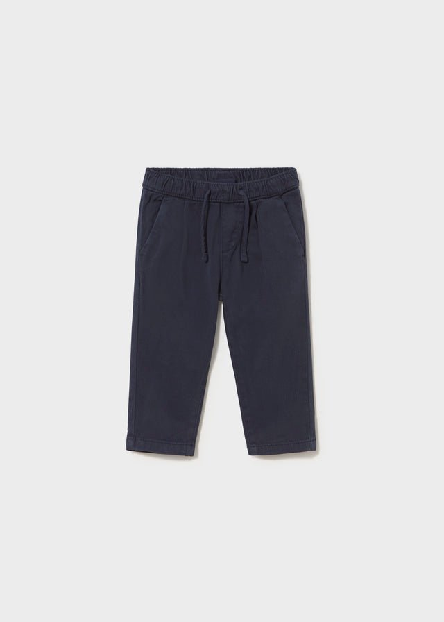 Pantalone in Cotone Caldo Blu Mayoral