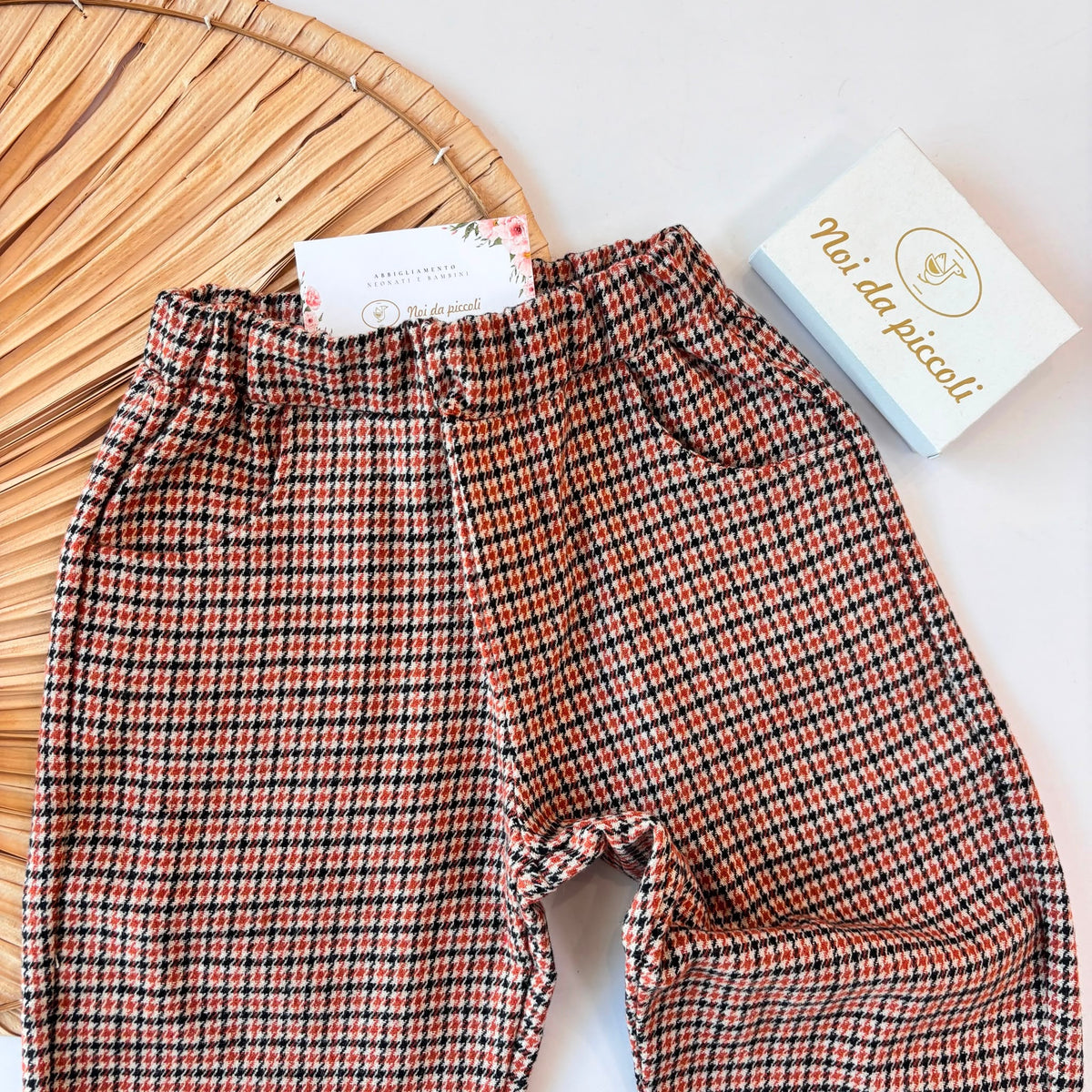 PANTALONE IN COTONE CALDO MULTICOLOR - Noi da piccoli
