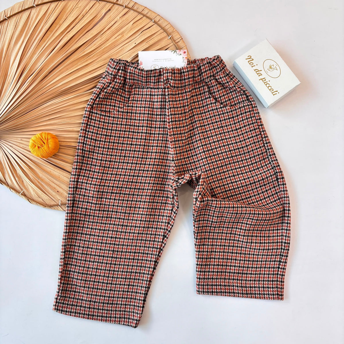 PANTALONE IN COTONE CALDO MULTICOLOR - Noi da piccoli