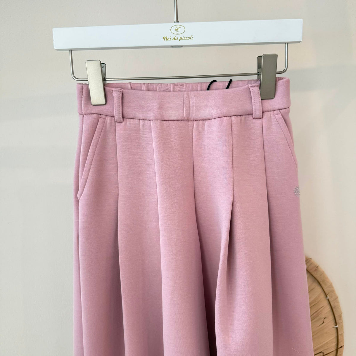 Pantalone in Cotone Caldo Rosa Minibanda - Noi da piccoli