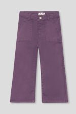 PANTALONE IN COTONE CALDO VIOLA - Noi da piccoli