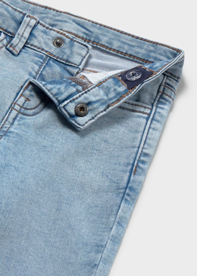 PANTALONE IN COTONE JEANS CHIARO - Noi da piccoli