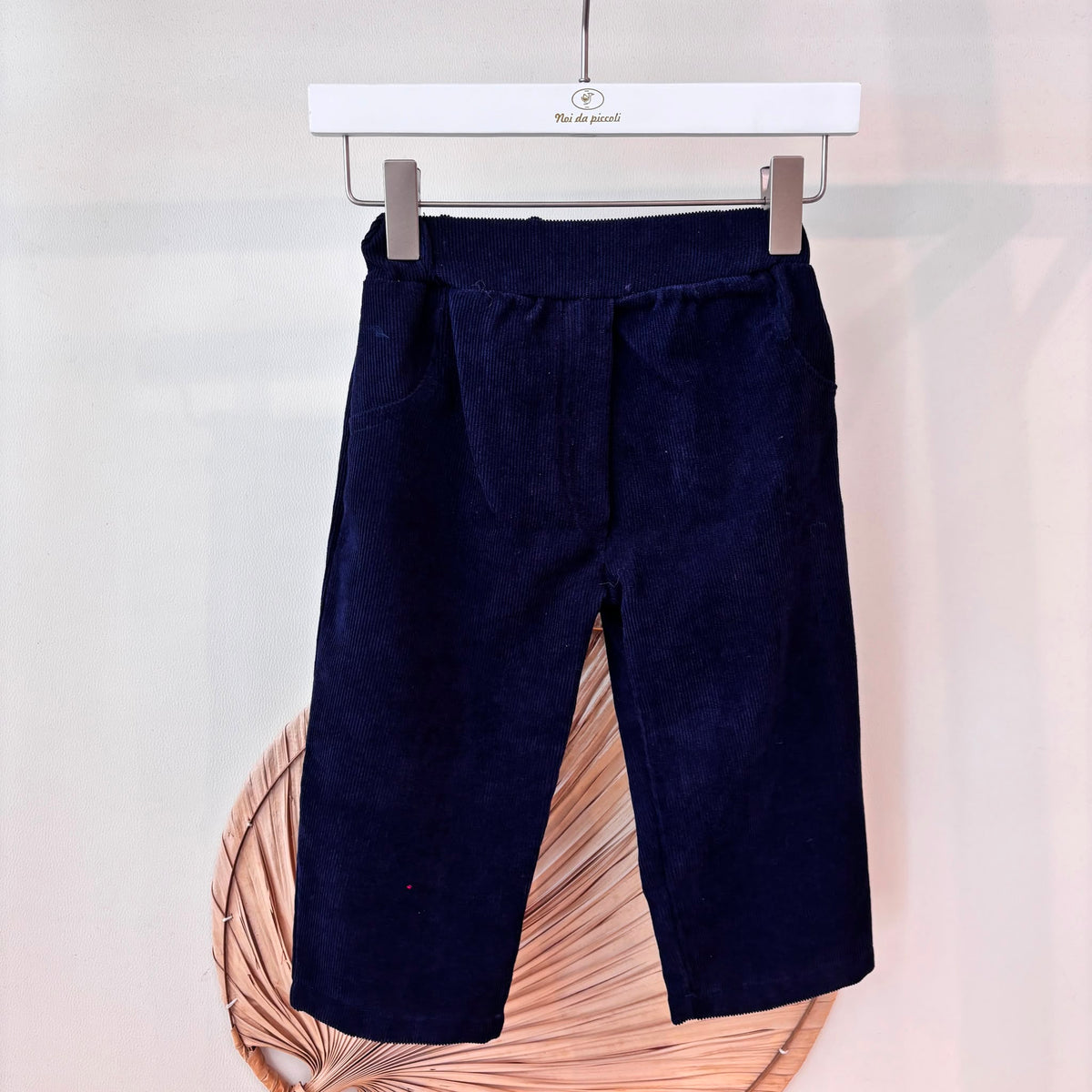 Pantalone in Velluto a Coste Blu Sardon
