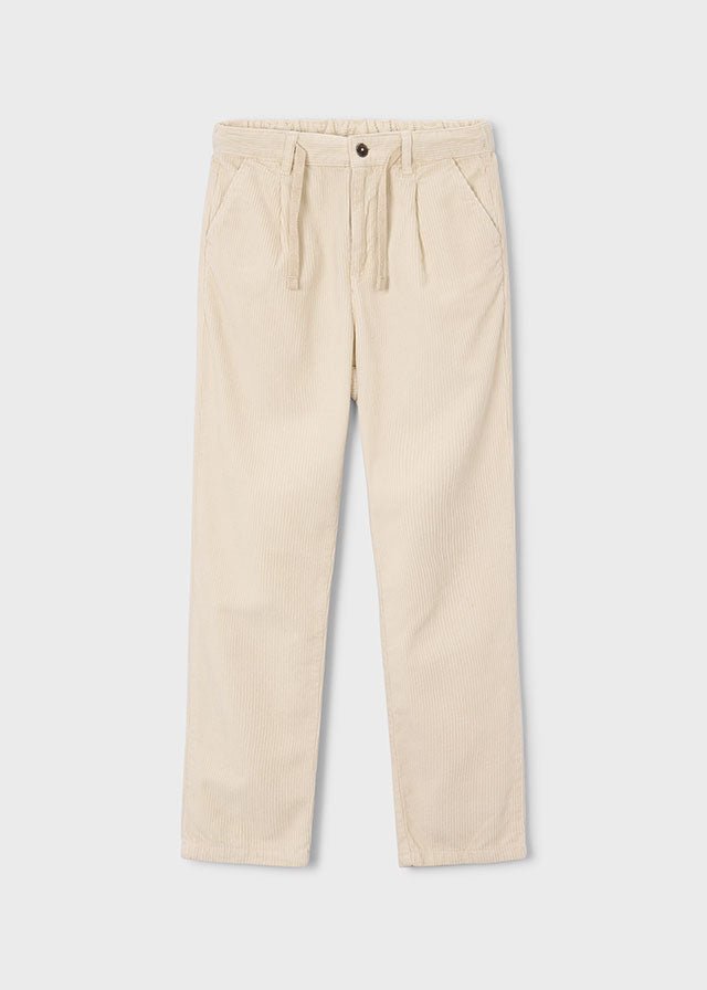 Pantalone in Velluto Crema Mayoral