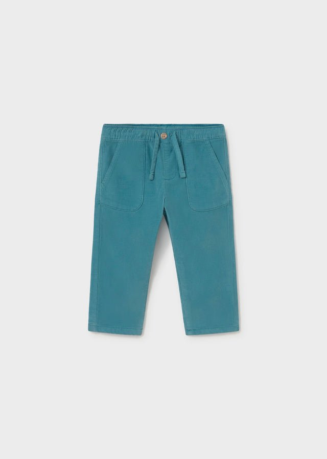 Pantalone in Velluto Verde Acqua Mayoral