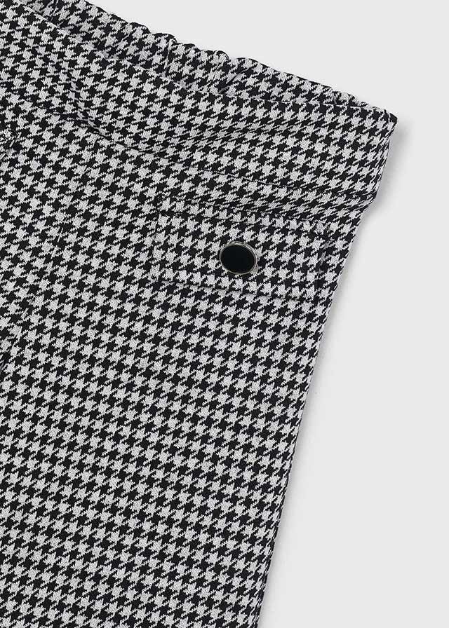 PANTALONE JACQUARD NERO IN COTONE CALDO - Noi da piccoli