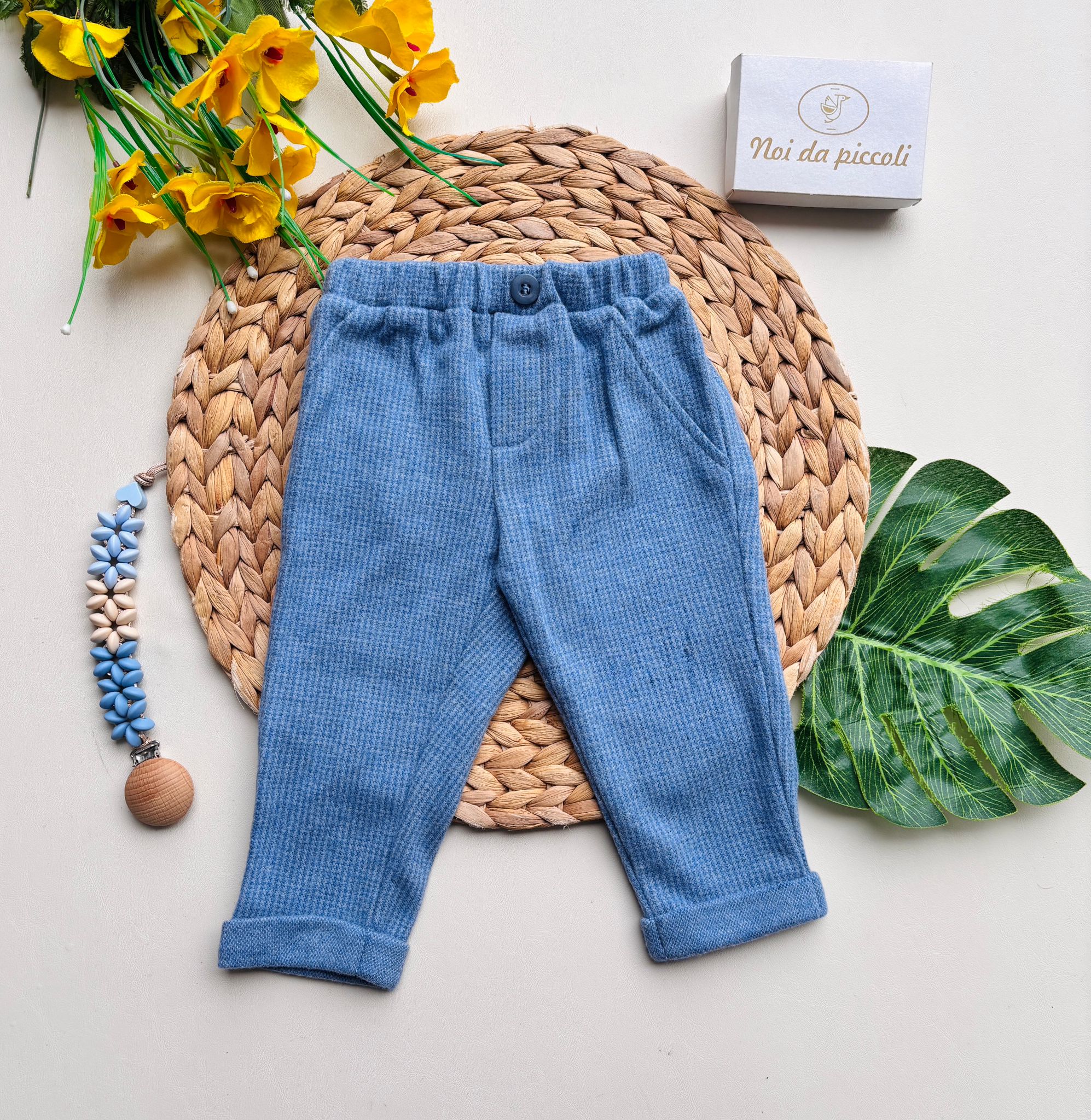 PANTALONE NEONATO IN CALDO COTONE ARTICO - Noi da piccoli