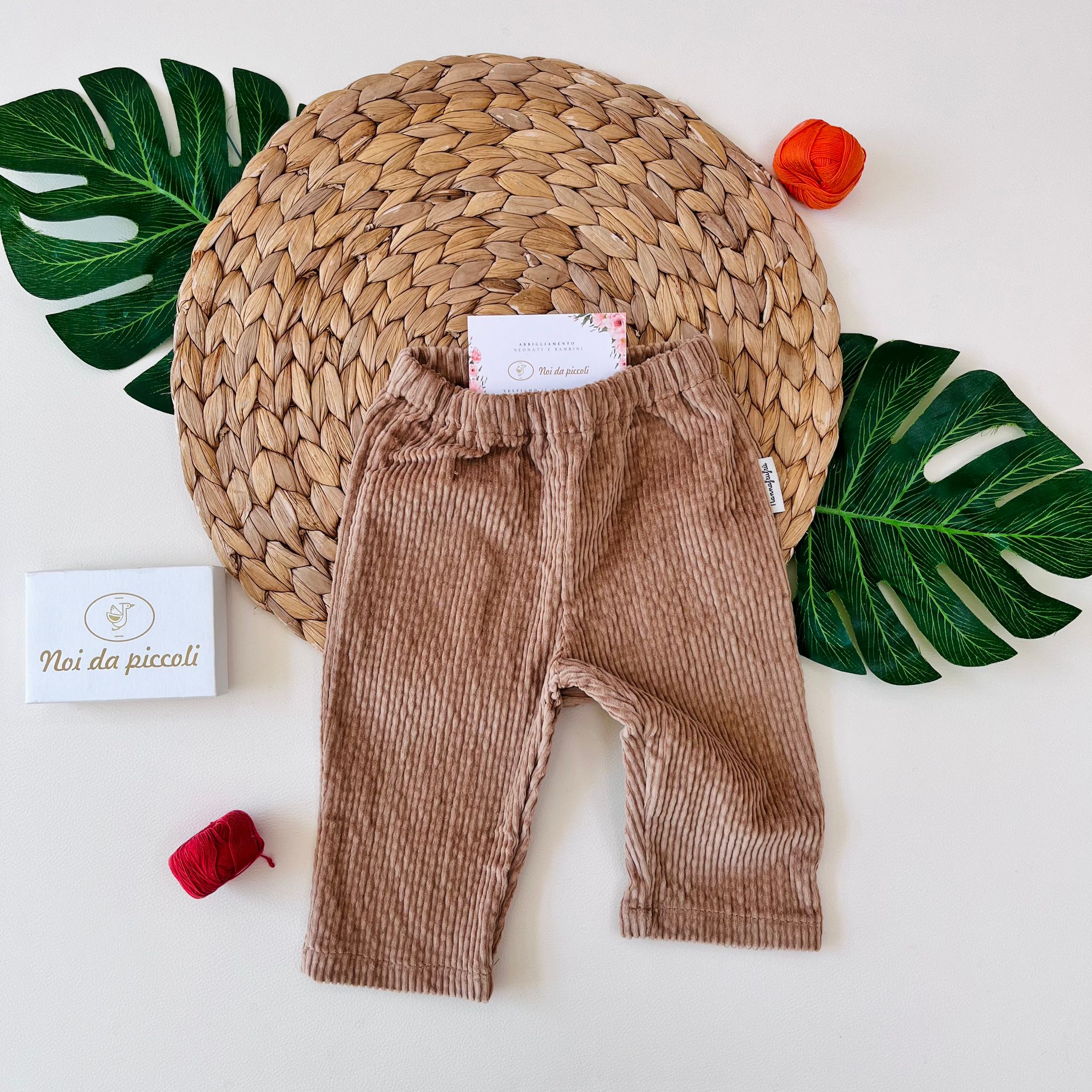 PANTALONE VELLUTO NOCCIOLA - Noi da piccoli