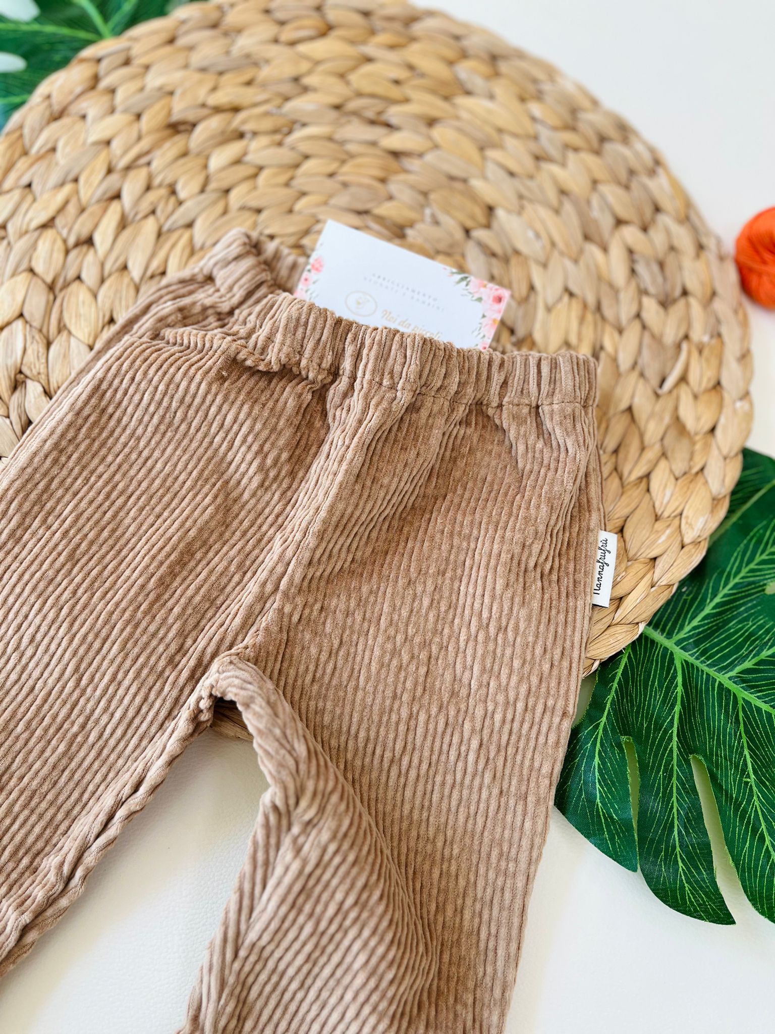 PANTALONE VELLUTO NOCCIOLA - Noi da piccoli