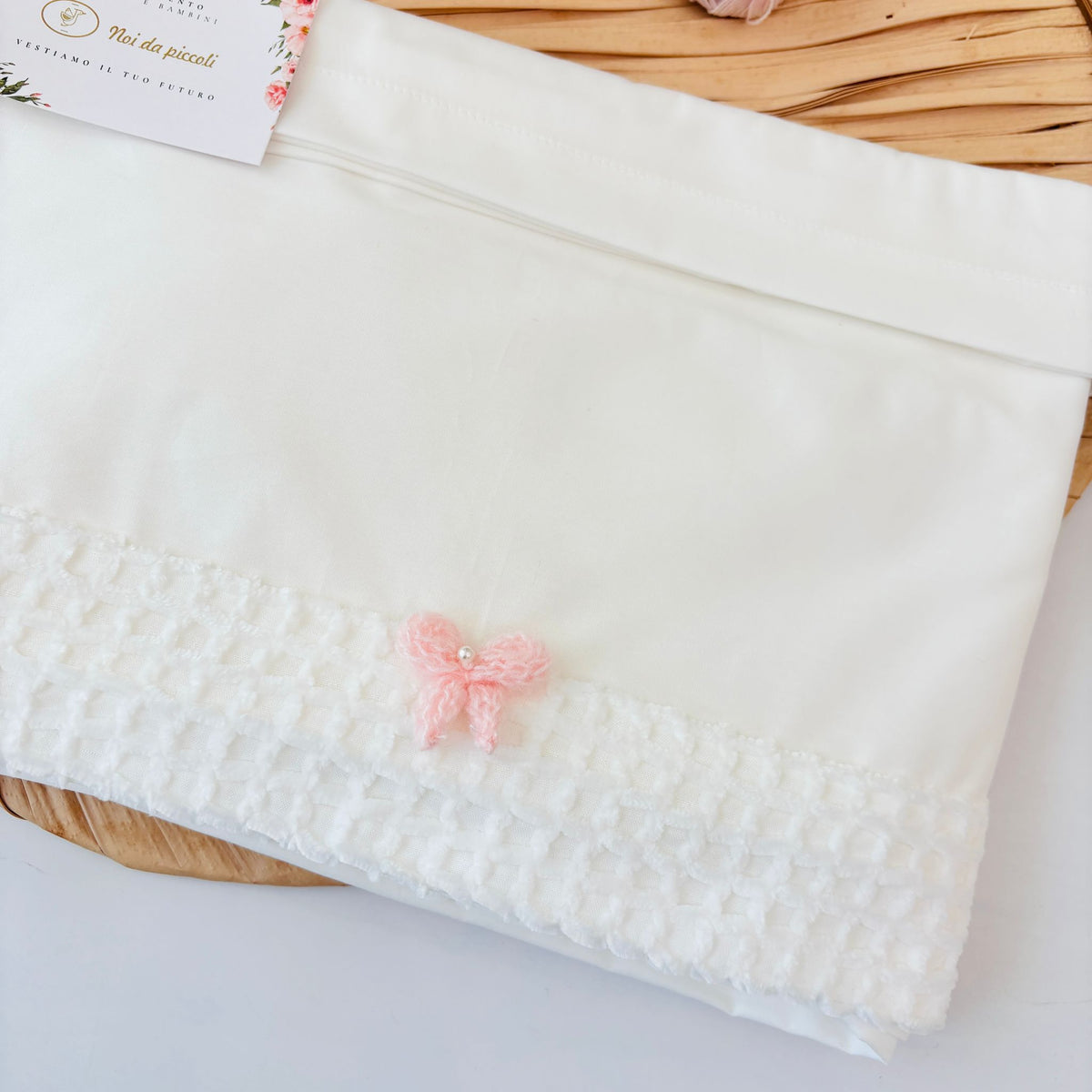 SET LENZUOLA 100 % COTONE AURORA BIANCO